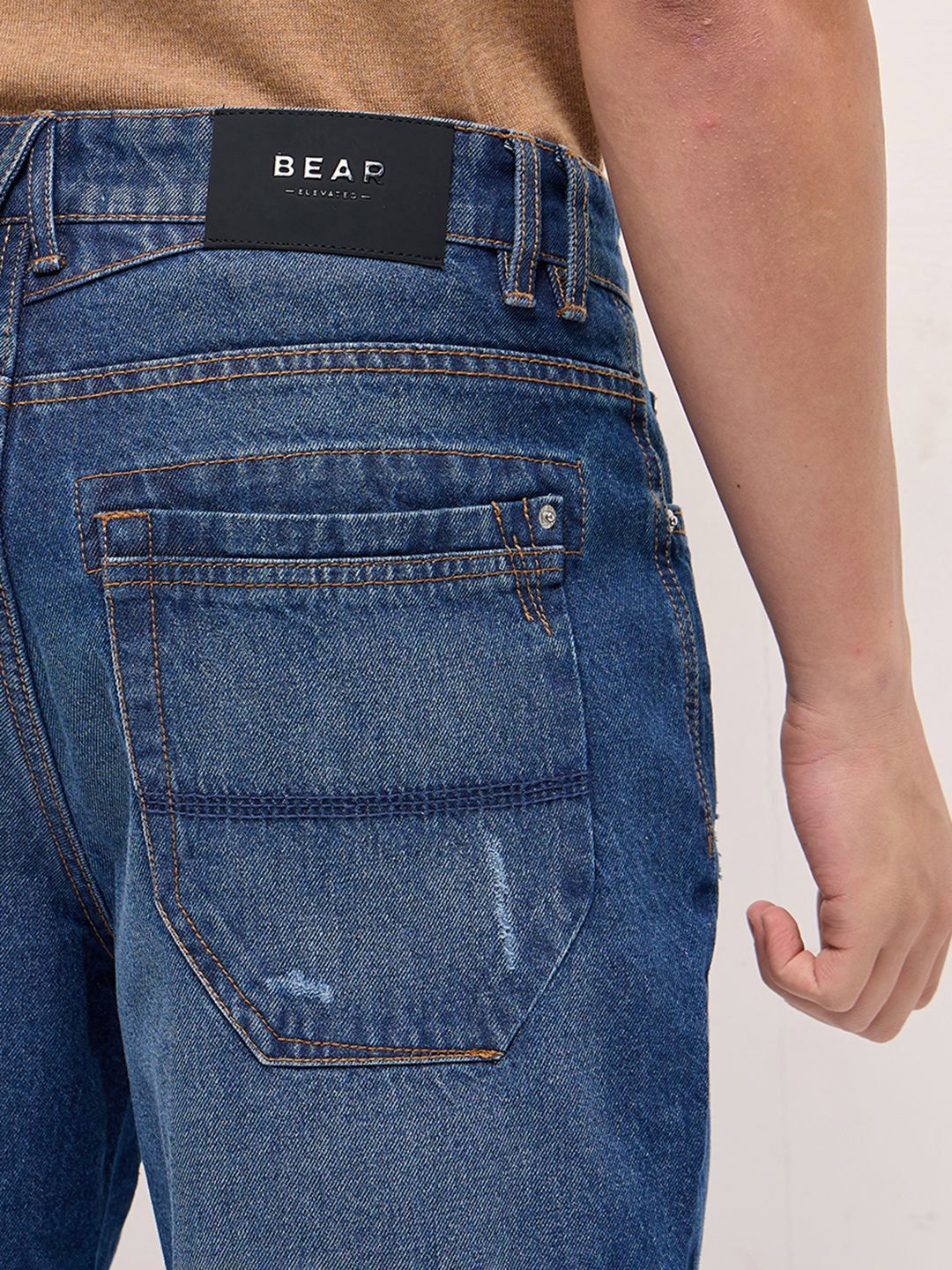 THE BEAR HOUSE Men's Pure Cotton Denim Shorts - Image 6