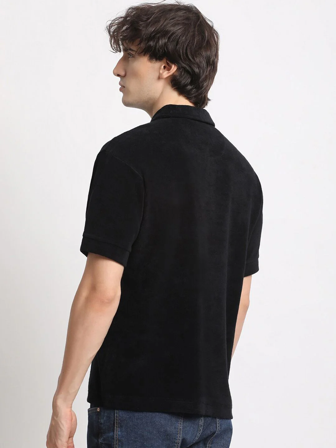 THE BEAR HOUSE Polo Collar Cotton T-shirt - Image 4