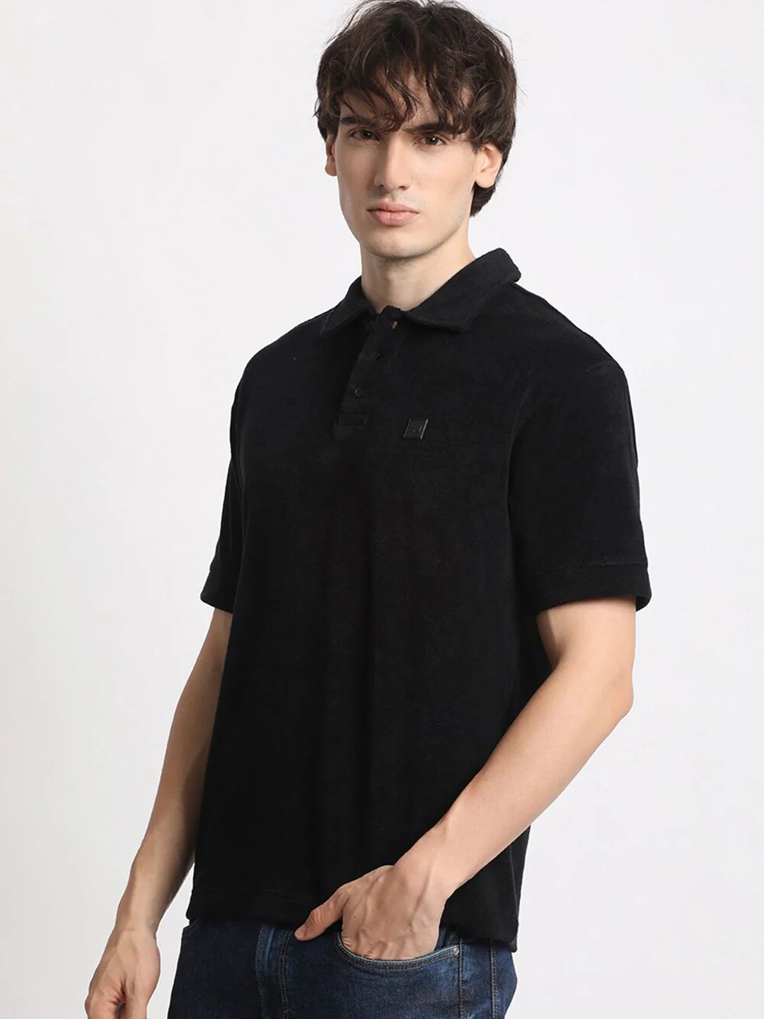 THE BEAR HOUSE Polo Collar Cotton T-shirt - Image 5