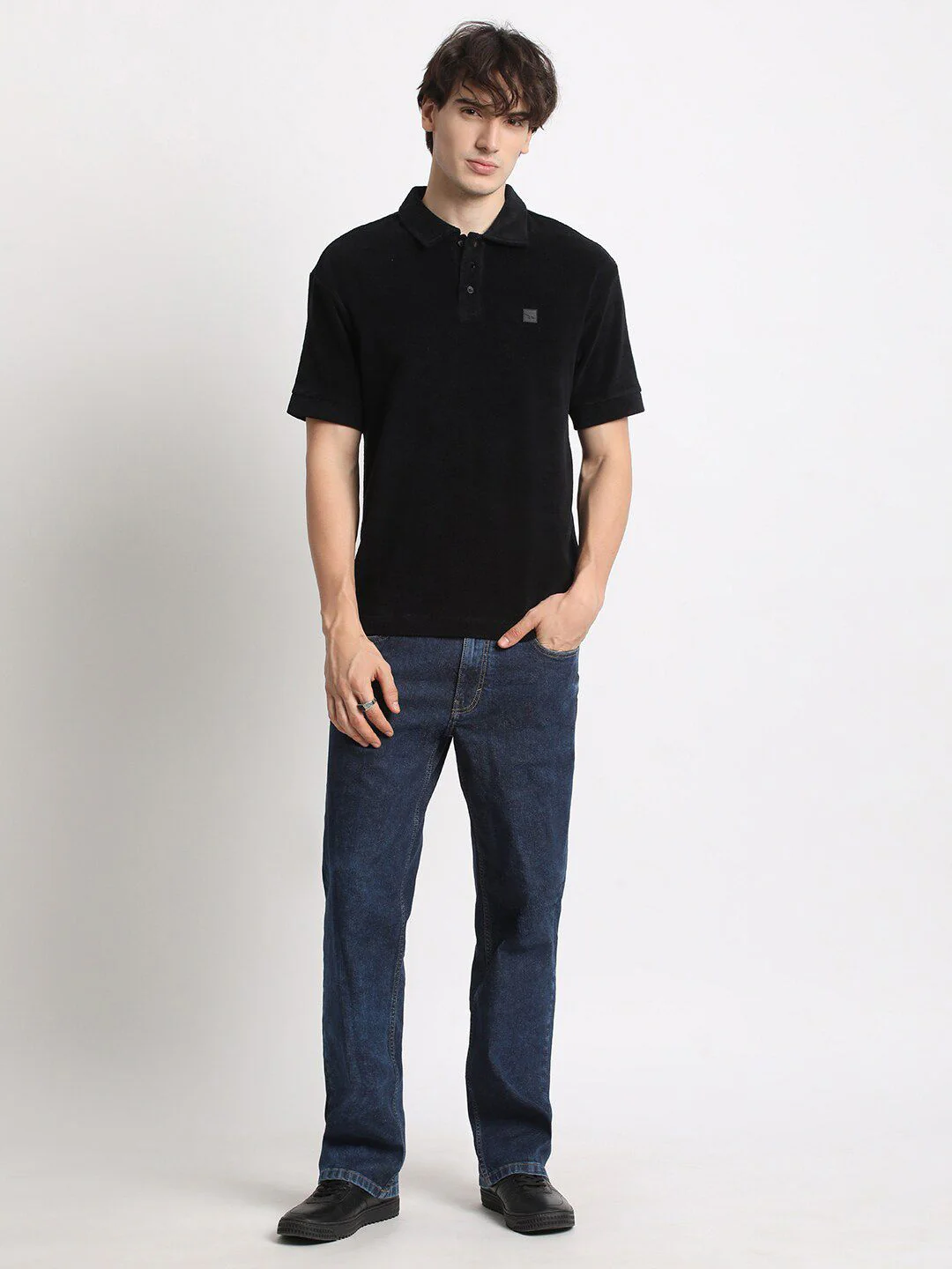 THE BEAR HOUSE Polo Collar Cotton T-shirt - Image 6