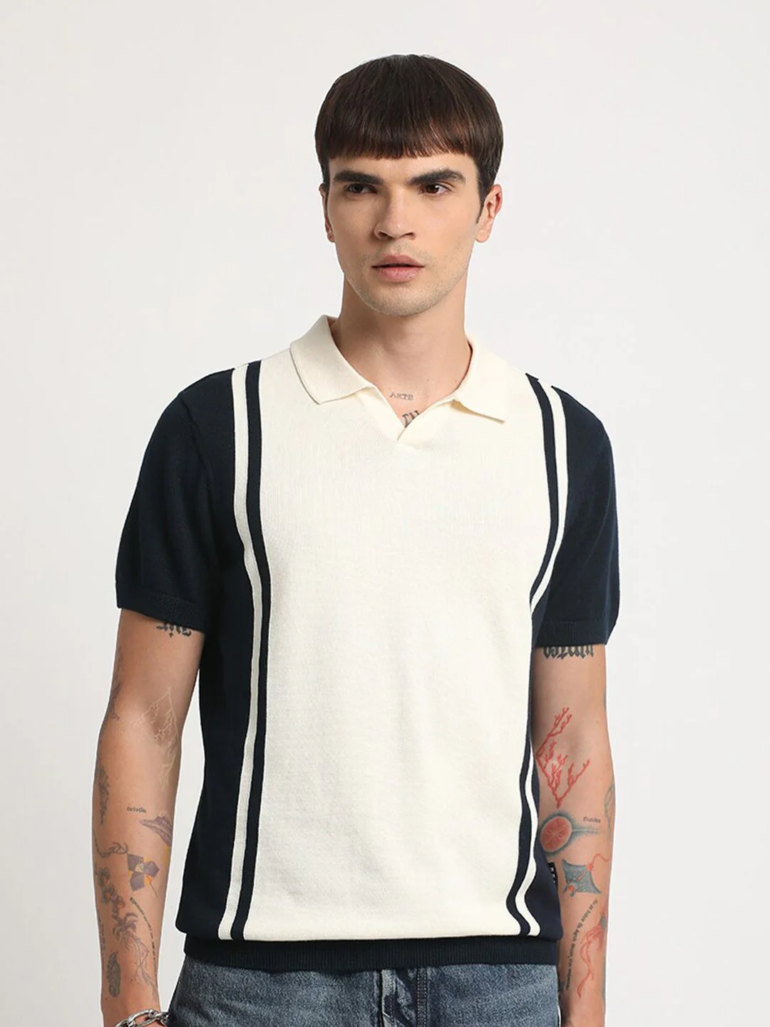 THE BEAR HOUSE Polo Collar Pure Cotton T-shirt - Image 2
