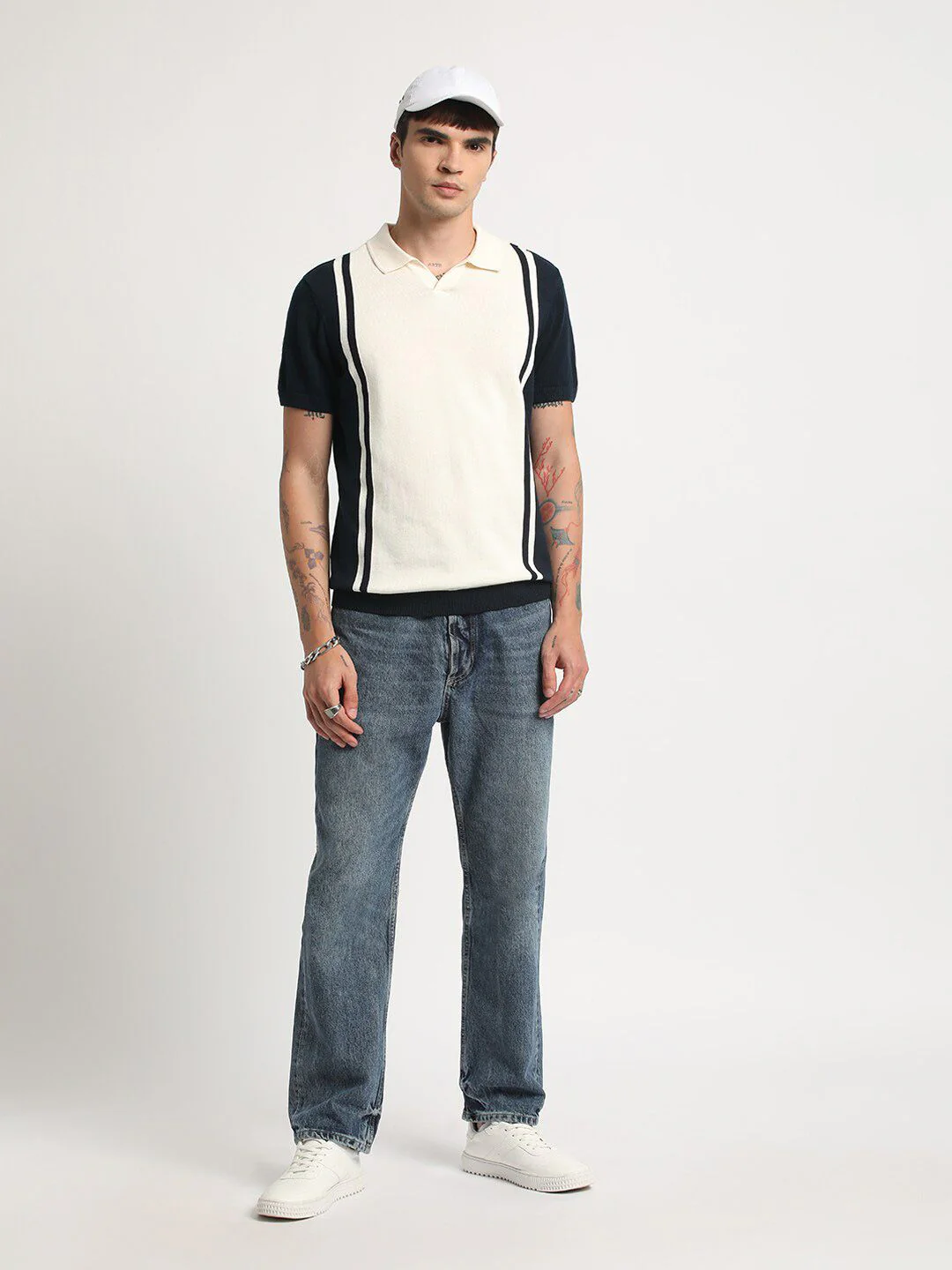 THE BEAR HOUSE Polo Collar Pure Cotton T-shirt - Image 6