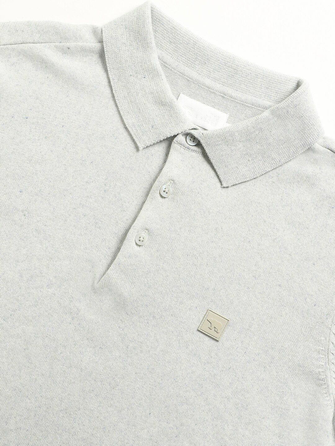 THE BEAR HOUSE Polo Collar Short Sleeves Ribbed T-shirt - Image 6
