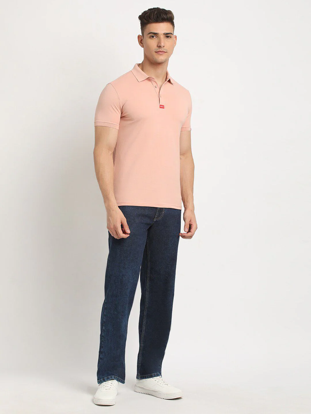 THE BEAR HOUSE Polo Collar Short Sleeves Slim Fit T-shirt - Image 6