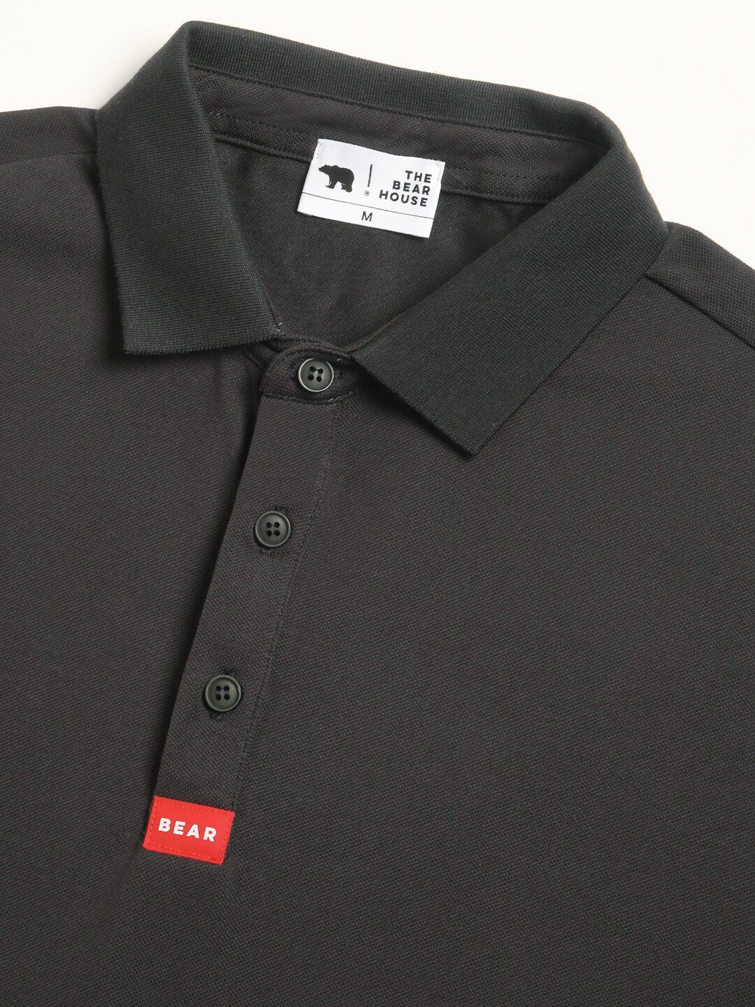 THE BEAR HOUSE Polo Collar Short Sleeves Slim Fit T-shirt - Image 7