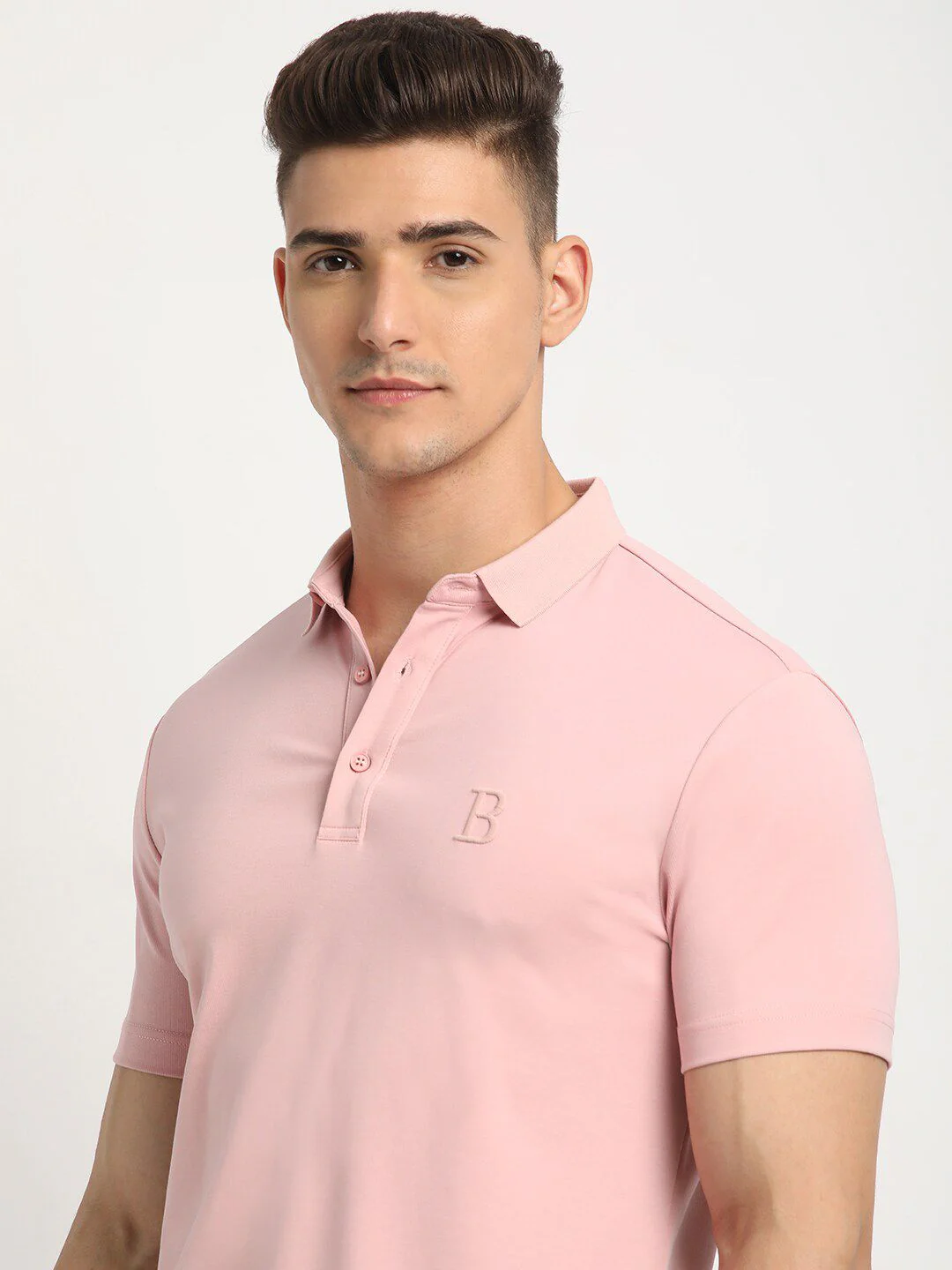 THE BEAR HOUSE Polo Collar Short Sleeves Slim Fit T-shirt - Image 2