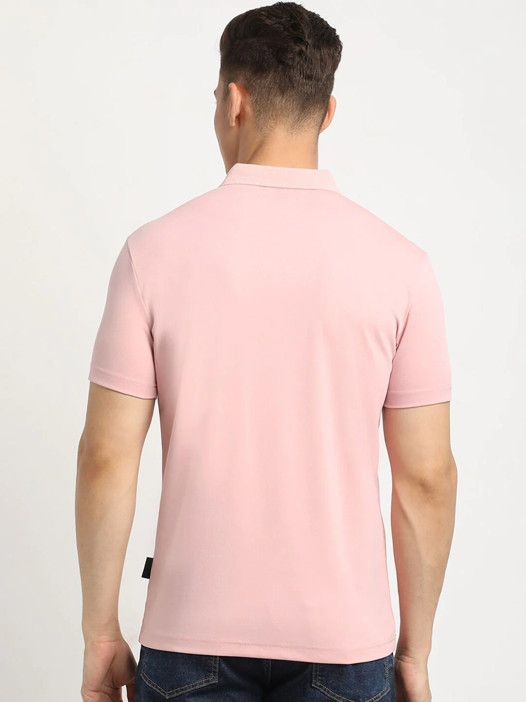 THE BEAR HOUSE Polo Collar Short Sleeves Slim Fit T-shirt - Image 5