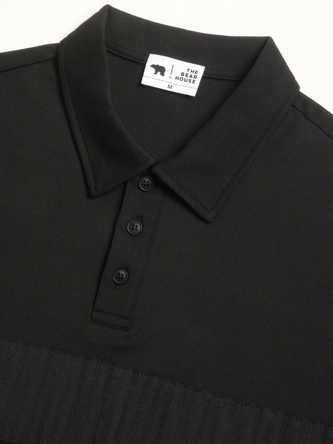 THE BEAR HOUSE Polo Collar Short Sleeves Slim Fit T-shirt - Image 7