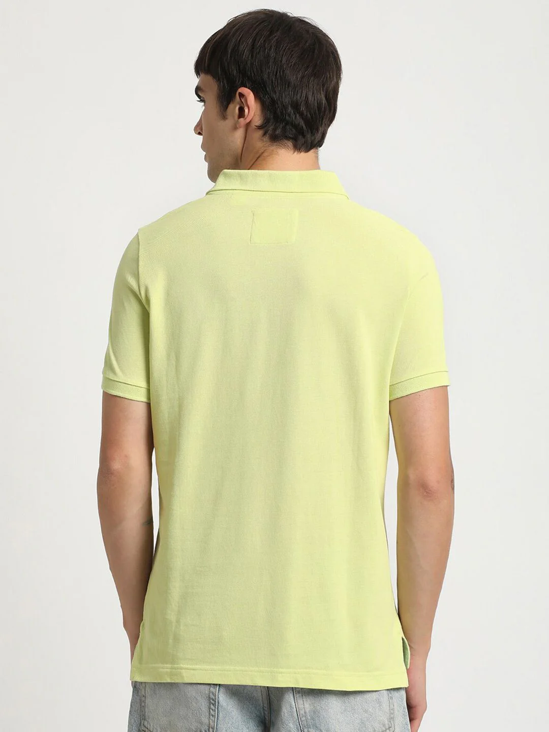 THE BEAR HOUSE Polo Collar Slim Fit Cotton T-shirt - Image 4