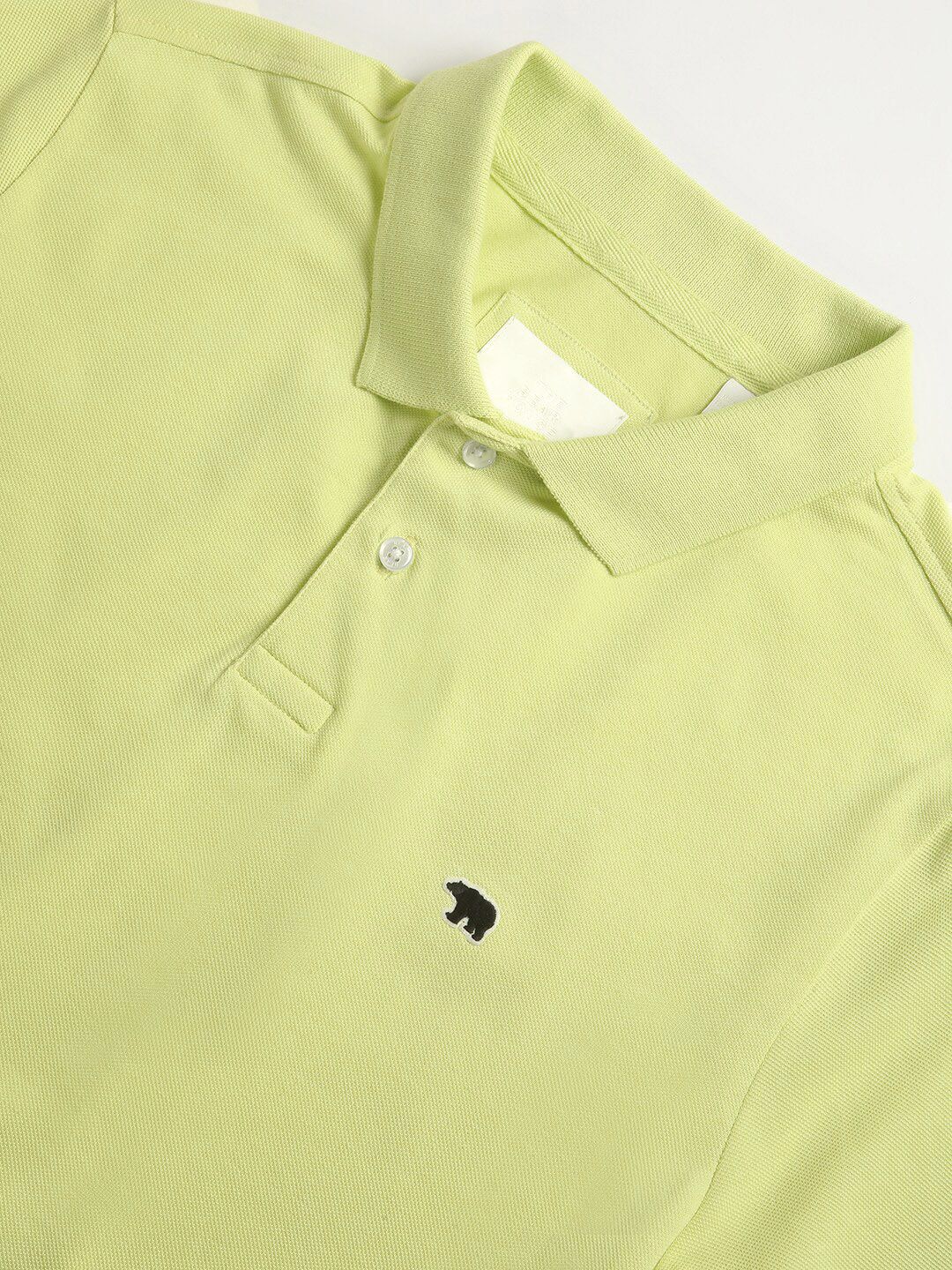 THE BEAR HOUSE Polo Collar Slim Fit Cotton T-shirt - Image 7