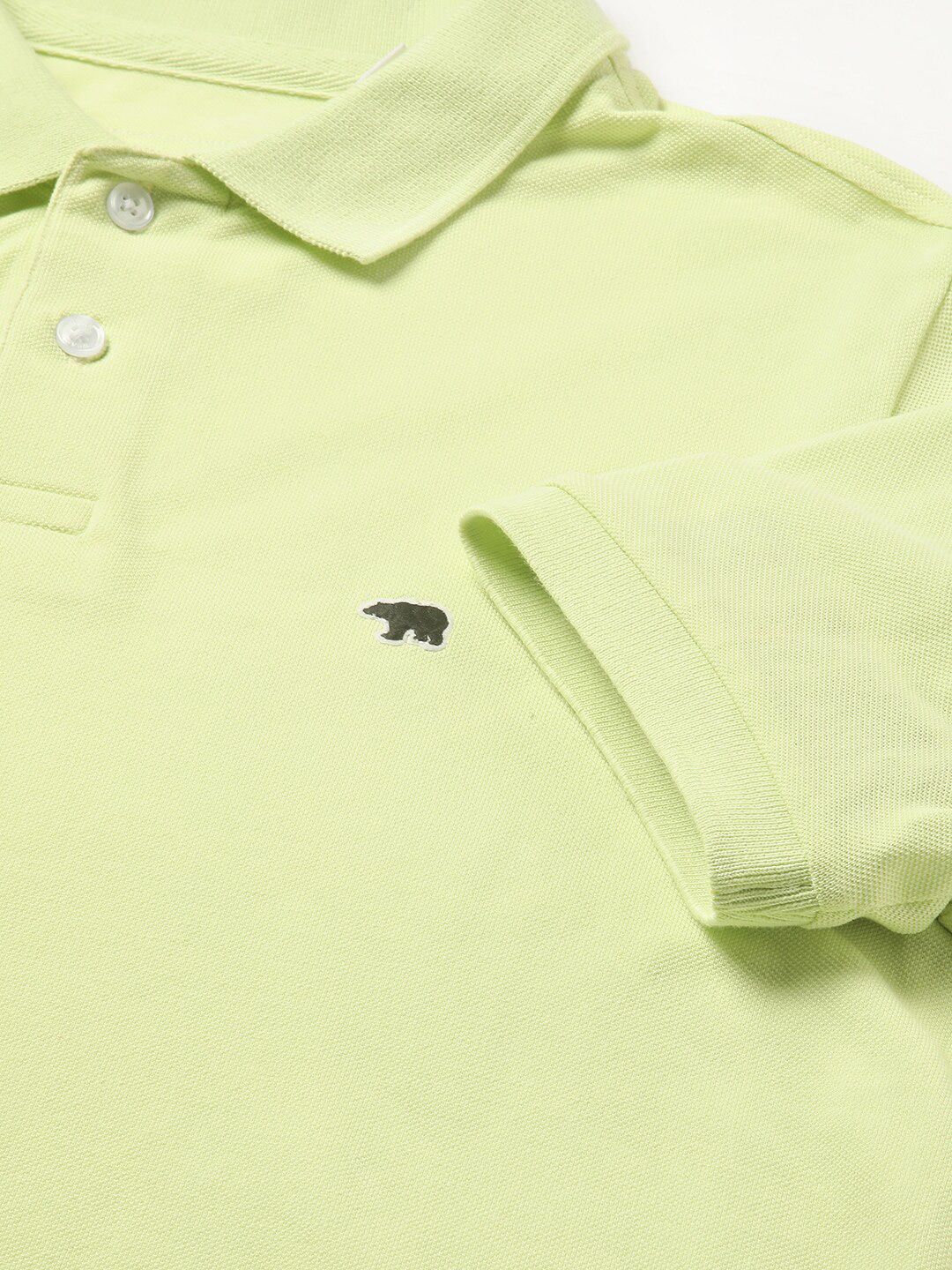 THE BEAR HOUSE Polo Collar Slim Fit Cotton T-shirt - Image 9
