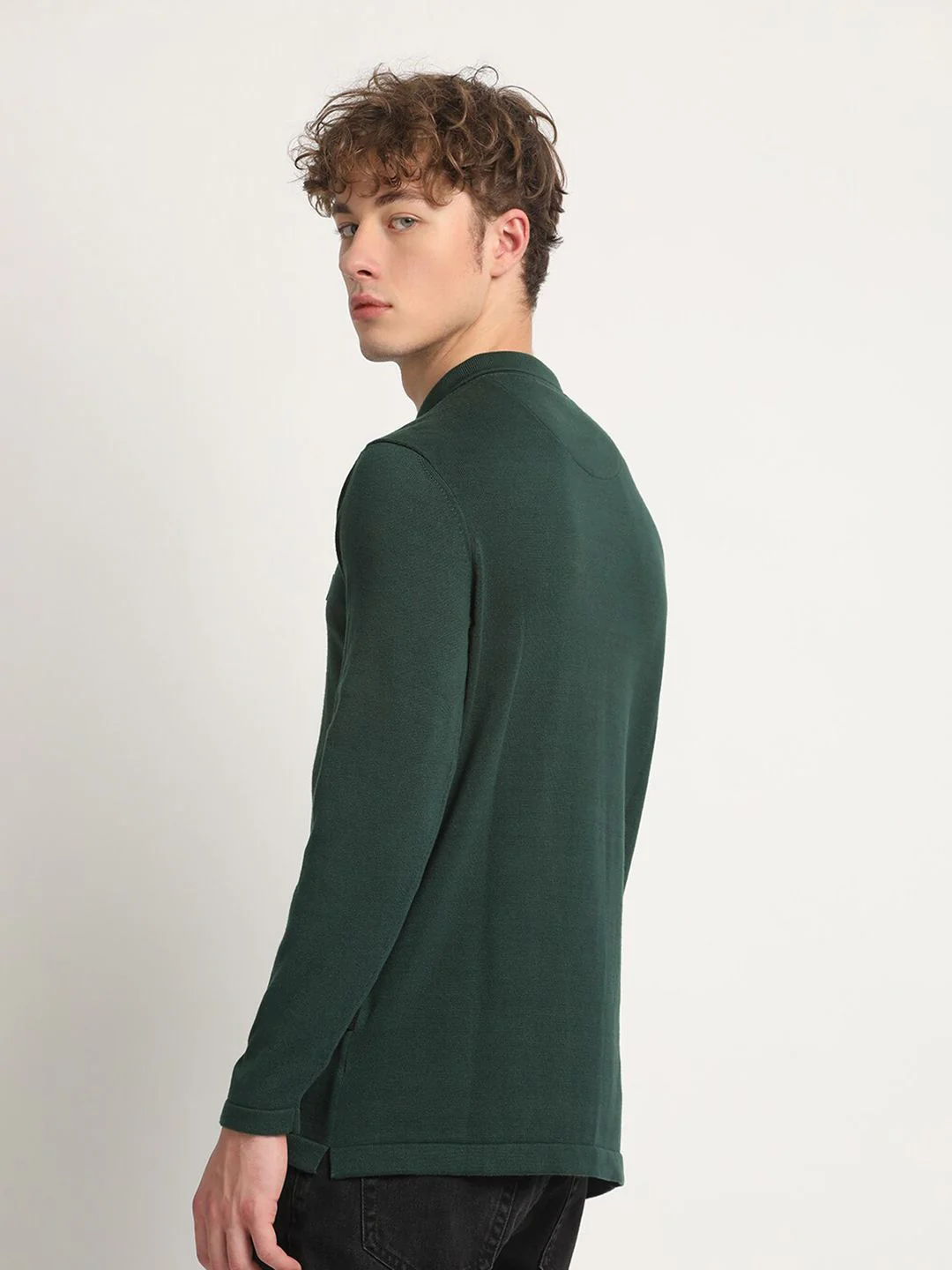 THE BEAR HOUSE Polo Collar Slim Fit Pure Cotton T-shirt - Image 4