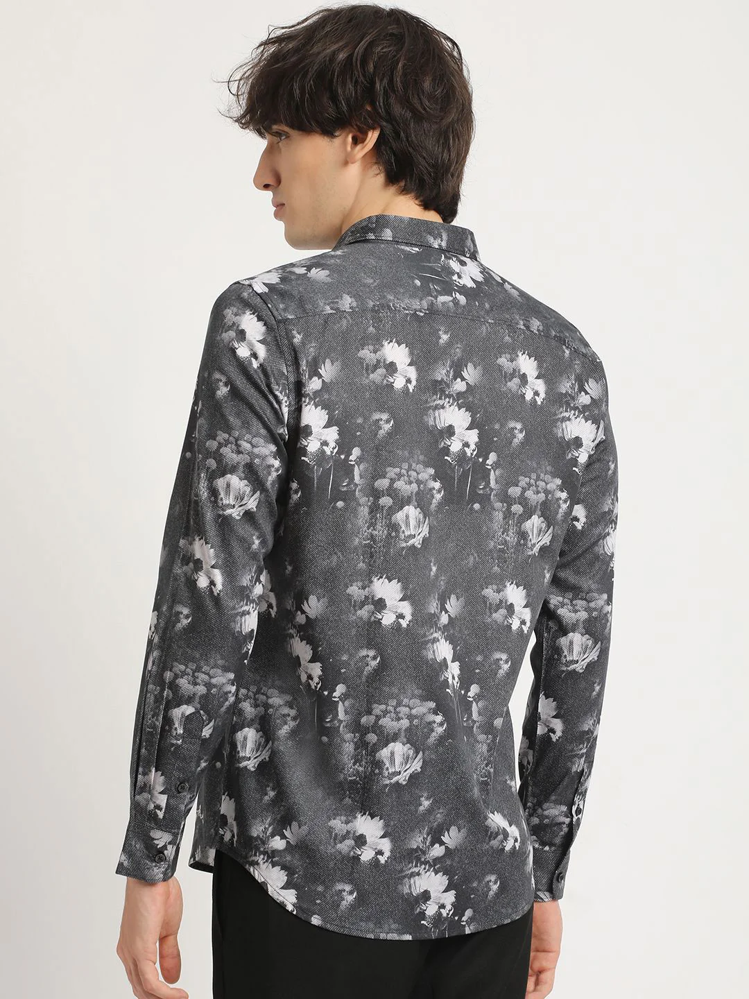 THE BEAR HOUSE Pure Cotton Printed Slim Fit Casual Shirt - Image 4