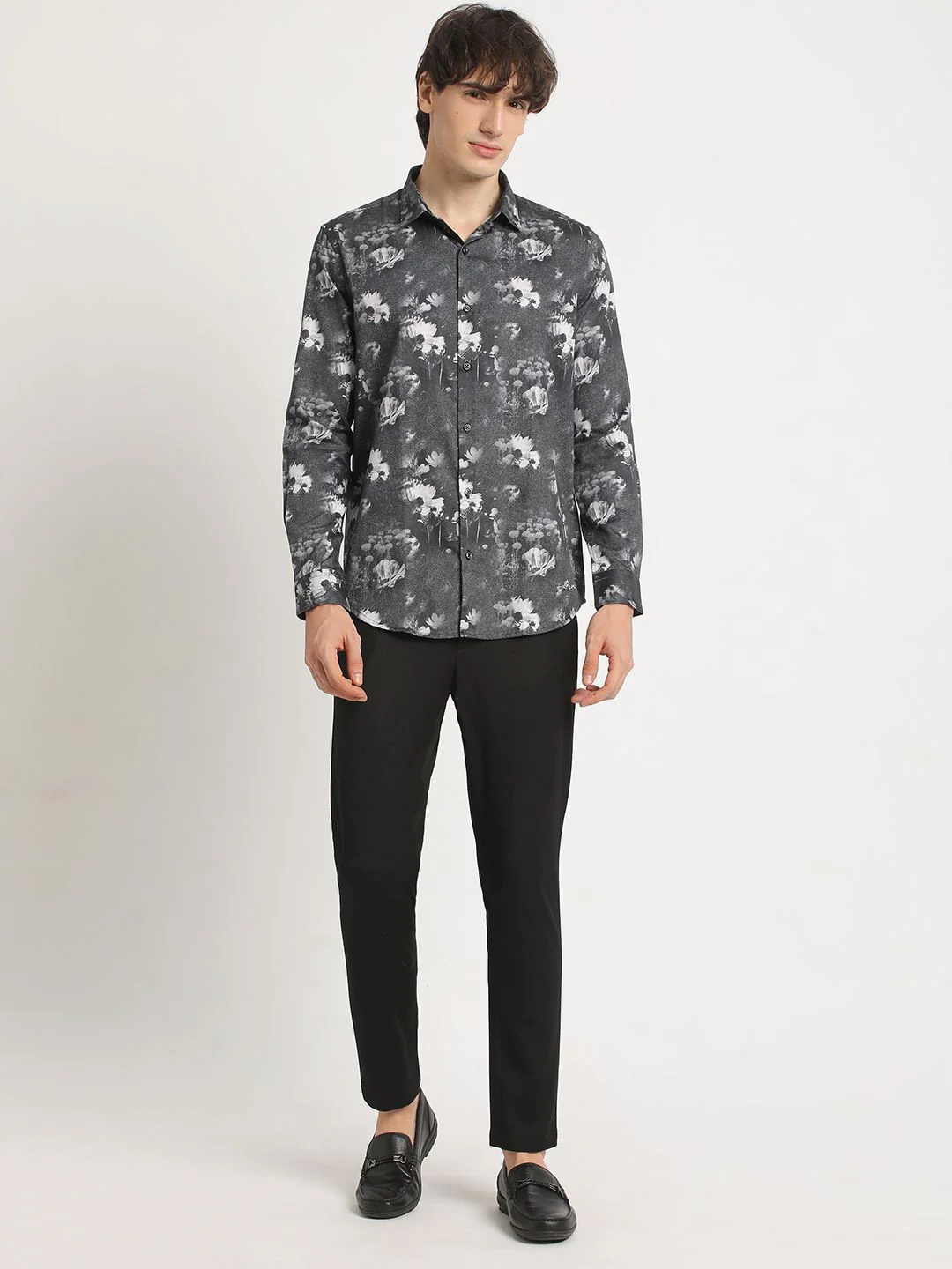 THE BEAR HOUSE Pure Cotton Printed Slim Fit Casual Shirt - Image 6