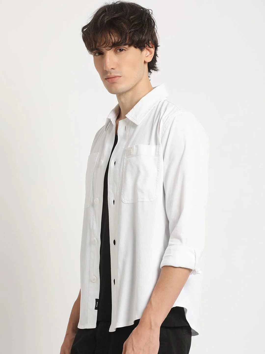 THE BEAR HOUSE Regular Fit Pure Cotton Overshirt - Image 5