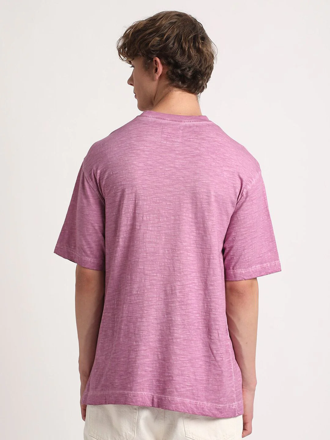 THE BEAR HOUSE Round Neck Drop-Shoulder Pure Cotton T-shirt - Image 5