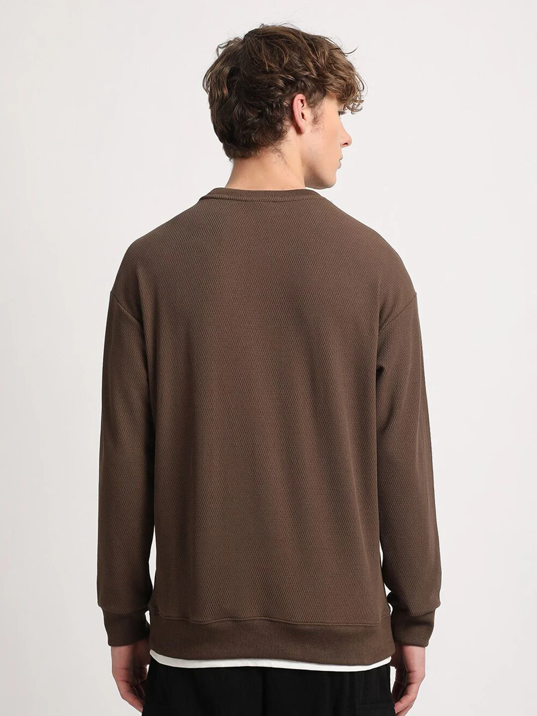 THE BEAR HOUSE Round Neck Long Sleeves Relaxed Fit T-shirt - Image 5