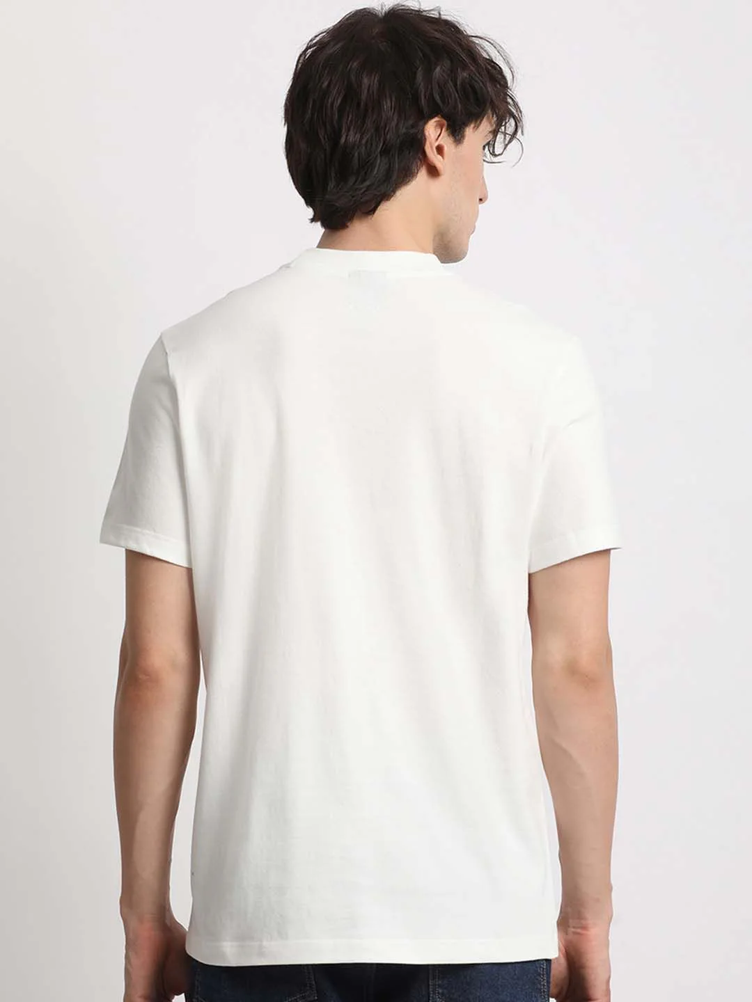 THE BEAR HOUSE Round Neck Pure Cotton Regular Fit T-shirt - Image 5