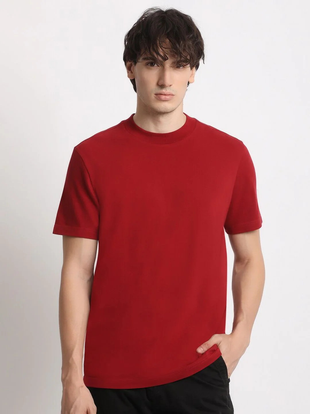 THE BEAR HOUSE Round Neck Pure Cotton Relaxed Fit T-shirt - Image 2