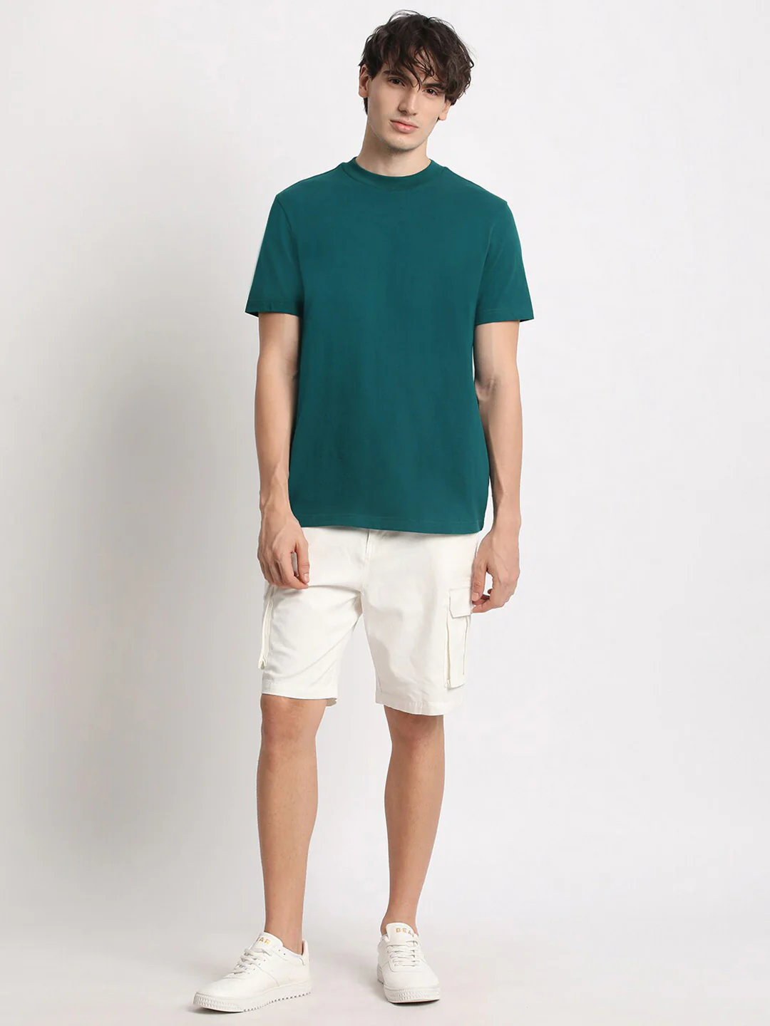 THE BEAR HOUSE Round Neck Pure Cotton Regular Fit T-shirt - Image 6