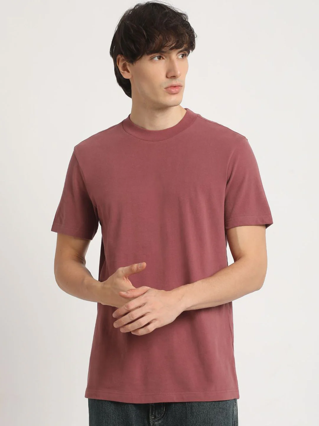 THE BEAR HOUSE Round Neck Pure Cotton Relaxed Fit T-shirt - Image 2
