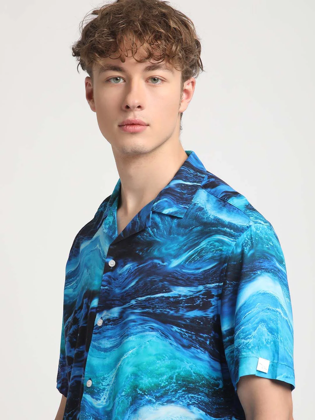 THE BEAR HOUSE Slim Fit Abstract Printed Casual Shirt - Image 2