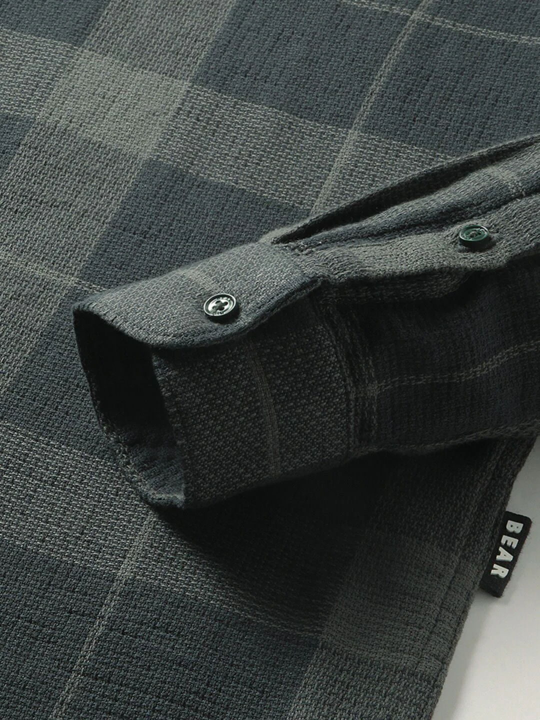THE BEAR HOUSE Slim Fit Opaque Checked Cotton Casual Shirt - Image 7