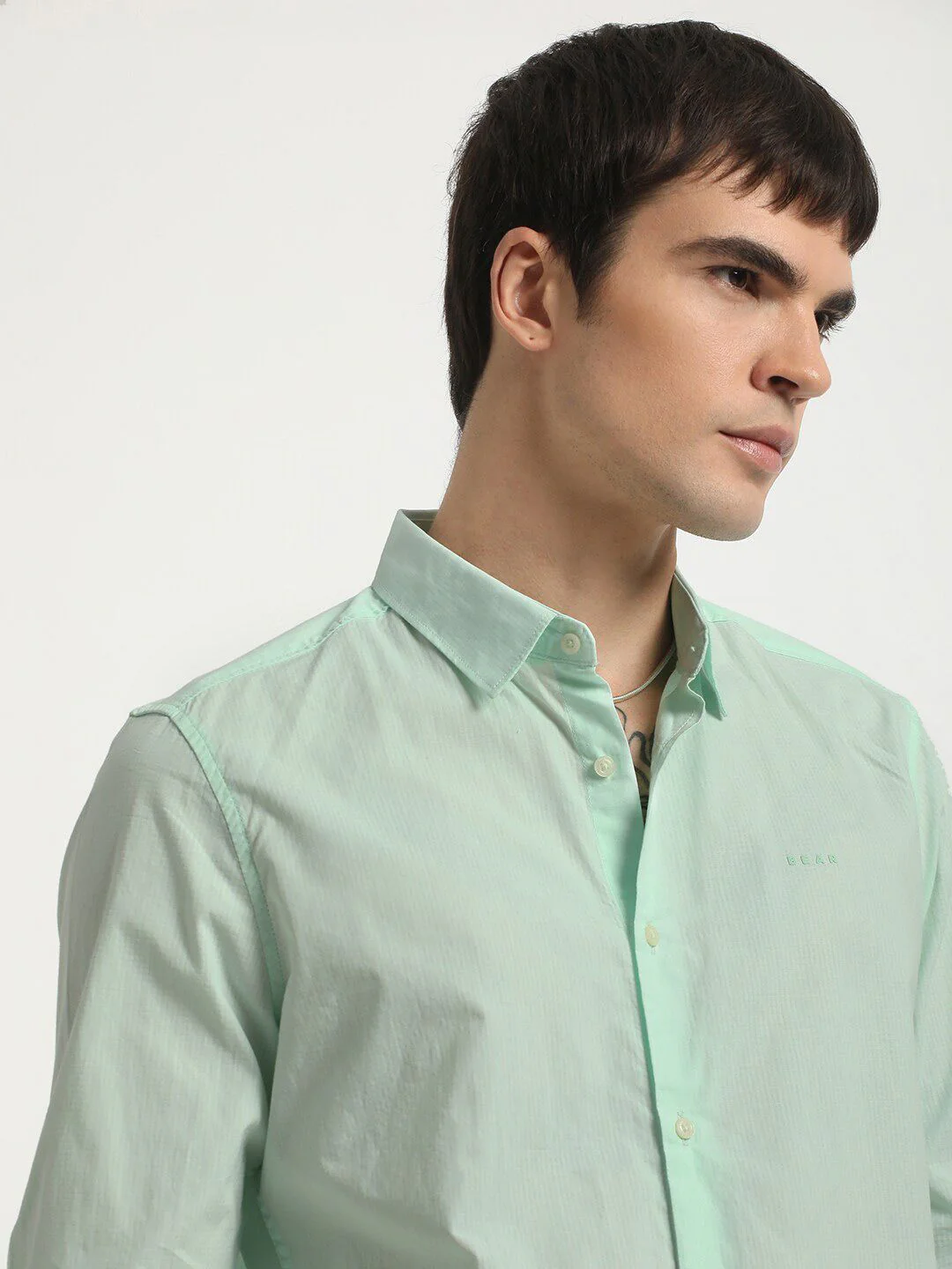 THE BEAR HOUSE Slim Fit Pure Cotton Casual Shirt - Image 6