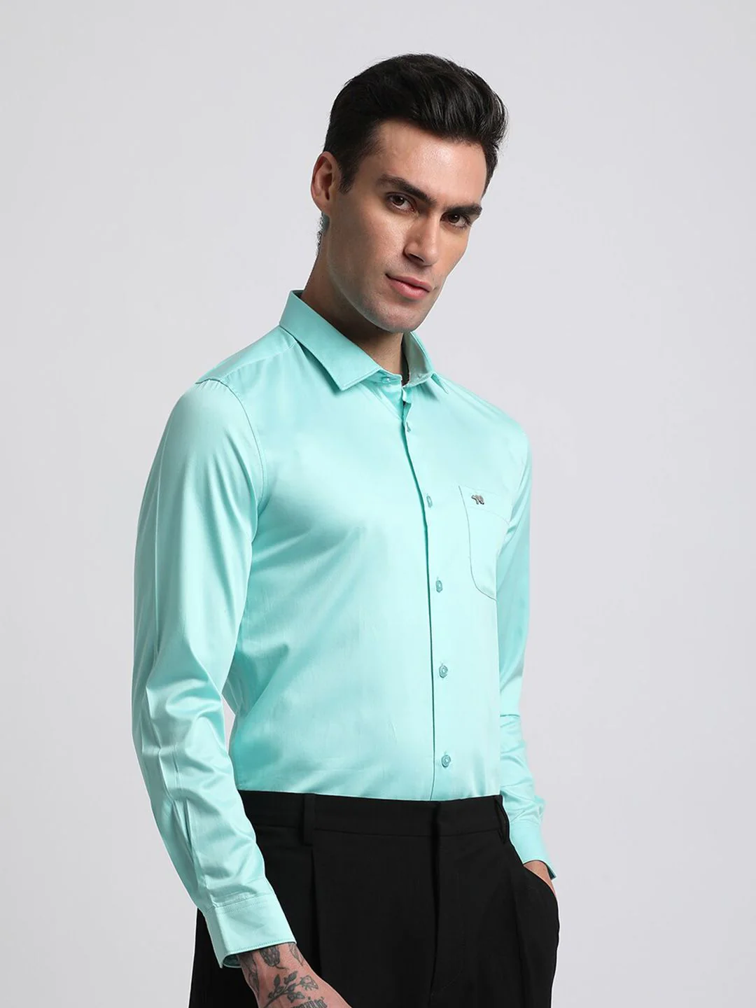 THE BEAR HOUSE Slim Fit Pure Cotton Formal Shirt - Image 3