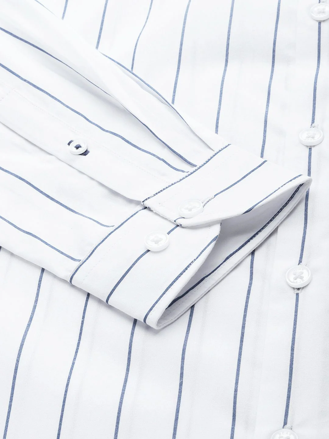 THE BEAR HOUSE Slim Fit Striped Pure Cotton Shirt - Image 3