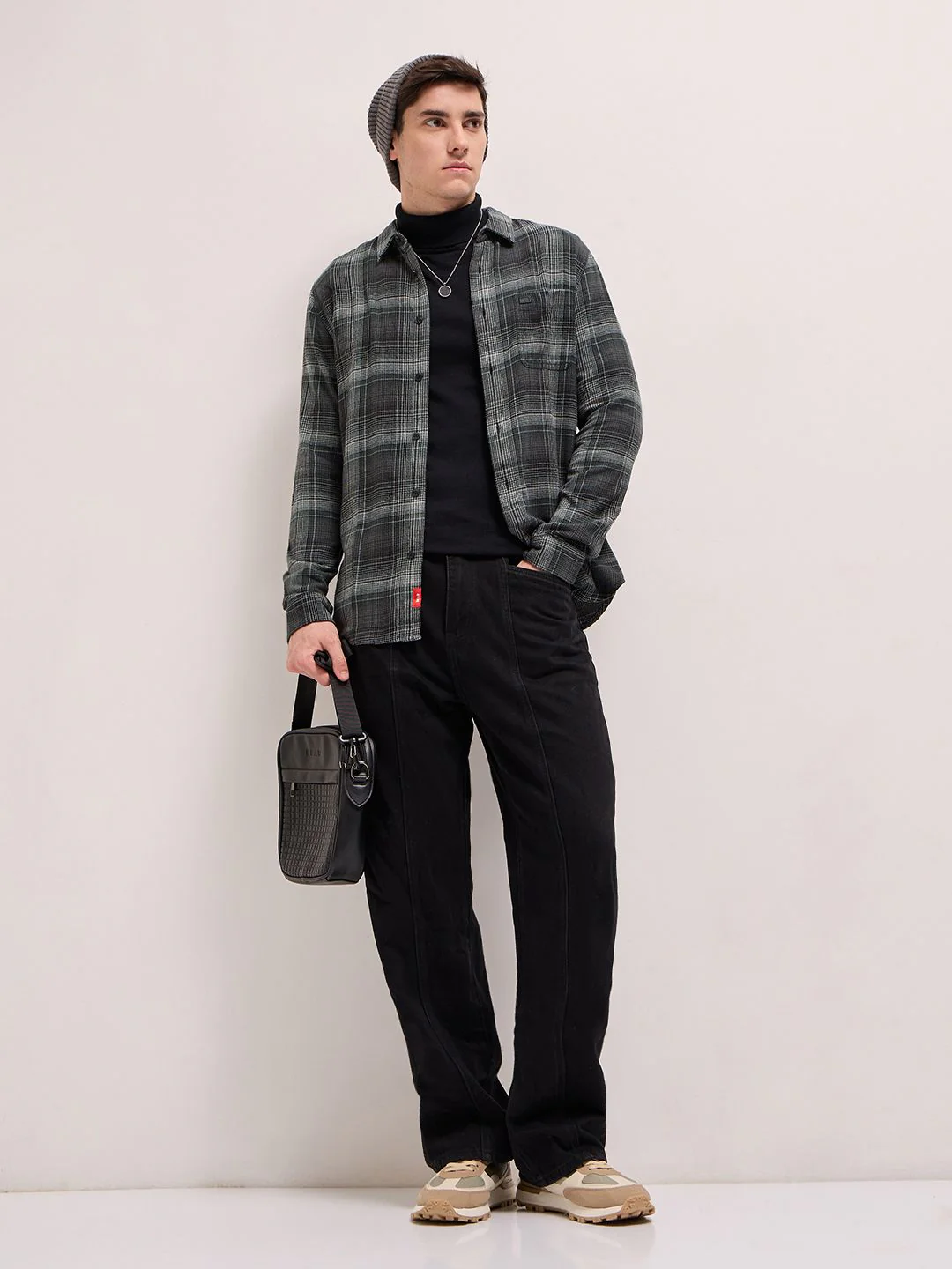 THE BEAR HOUSE Slim Fit Tartan Checks Pure Cotton Casual Shirt - Image 6