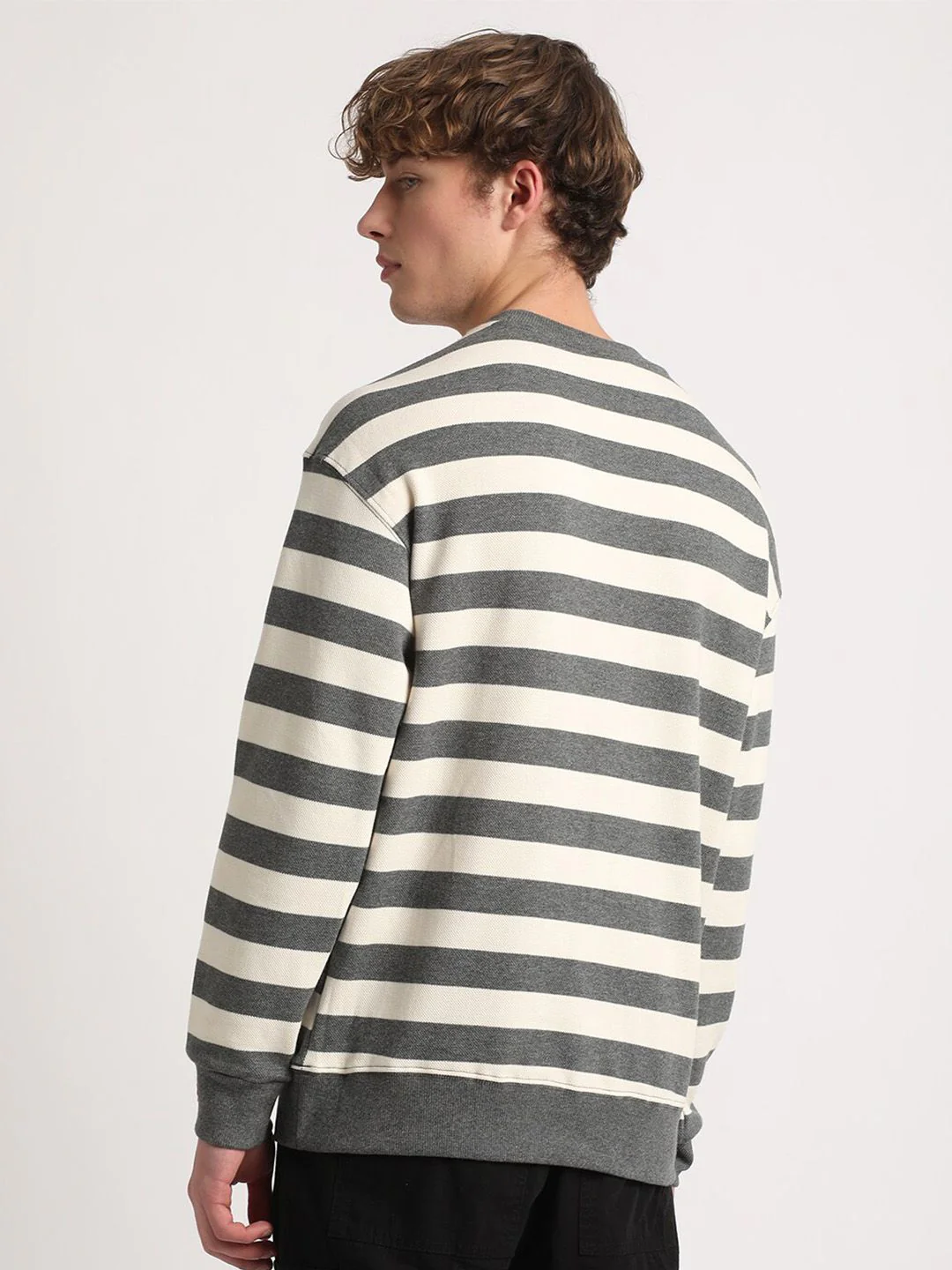 THE BEAR HOUSE Striped Cotton Sweatshirt - Image 5