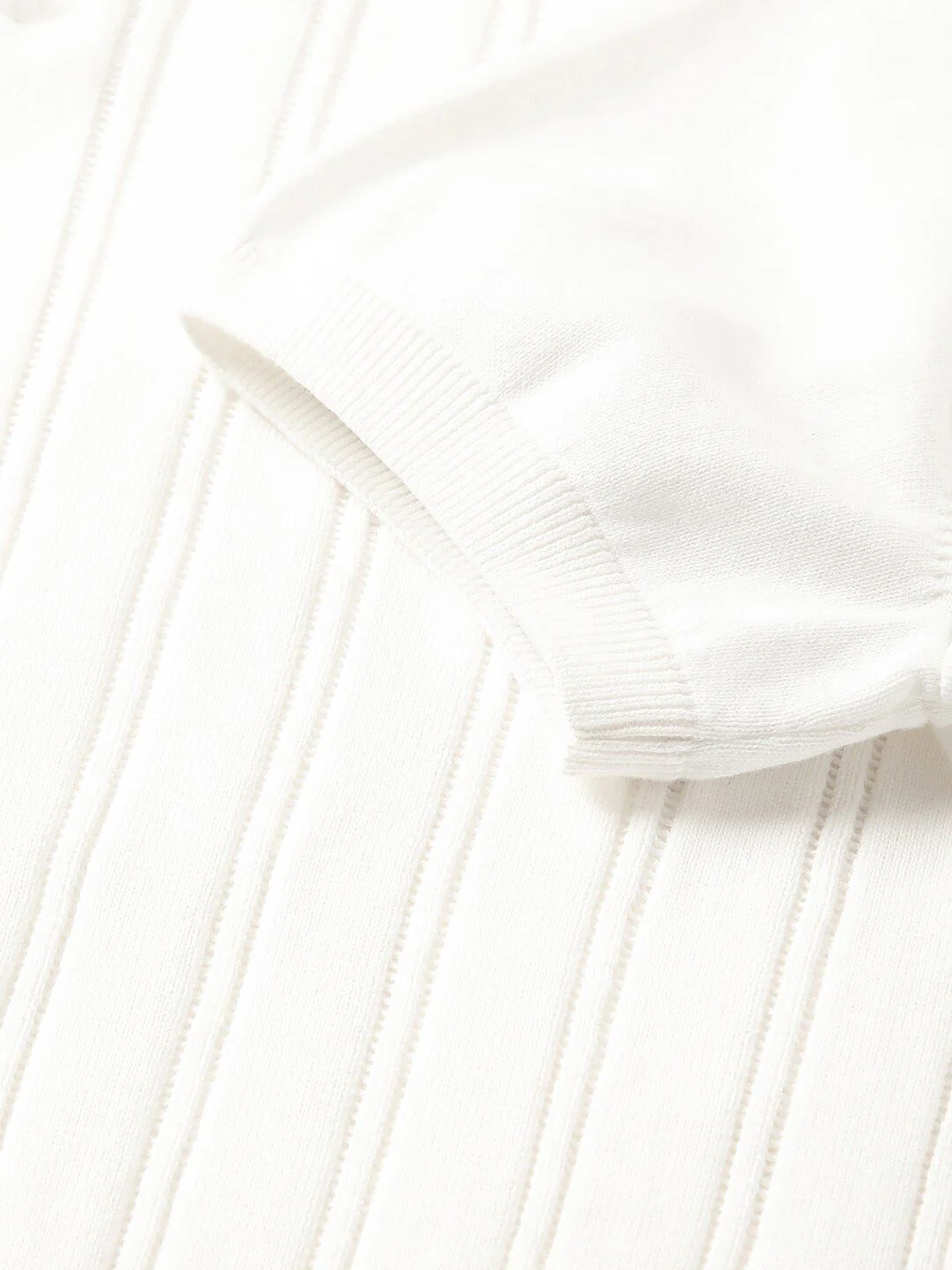 THE BEAR HOUSE Striped Polo Collar Pure Cotton T-shirt - Image 7