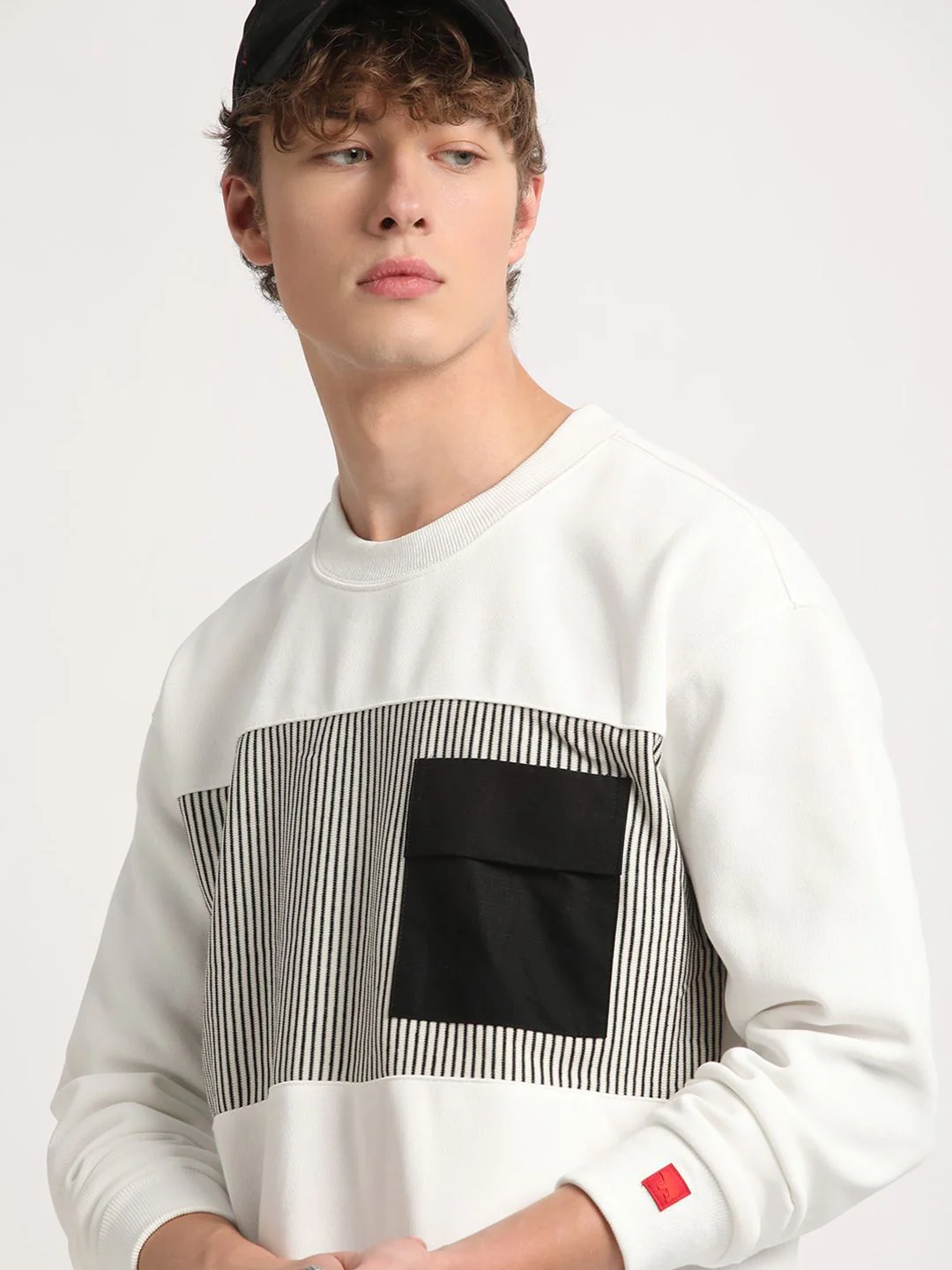 THE BEAR HOUSE Striped Round Neck Sweatshirt - Image 7