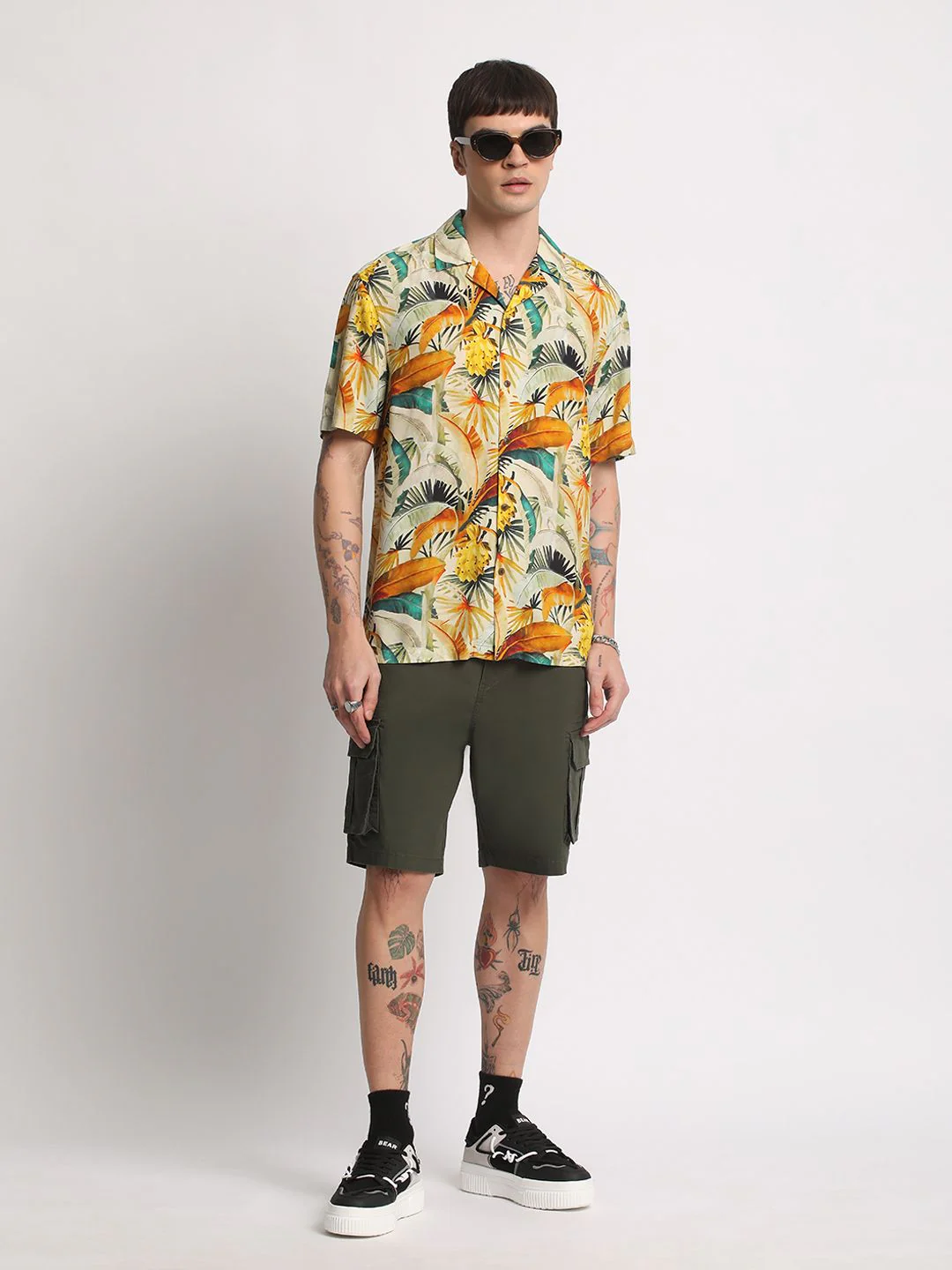 THE BEAR HOUSE Tropical Printed Casual Shirt - Image 6