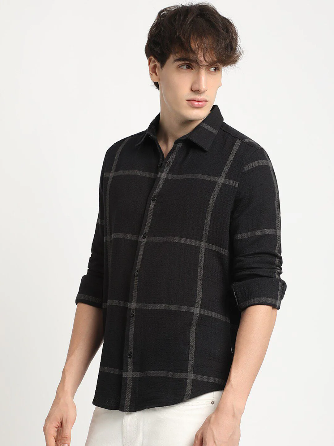 THE BEAR HOUSEM Checked Slim Fit Casual Shirt - Image 5