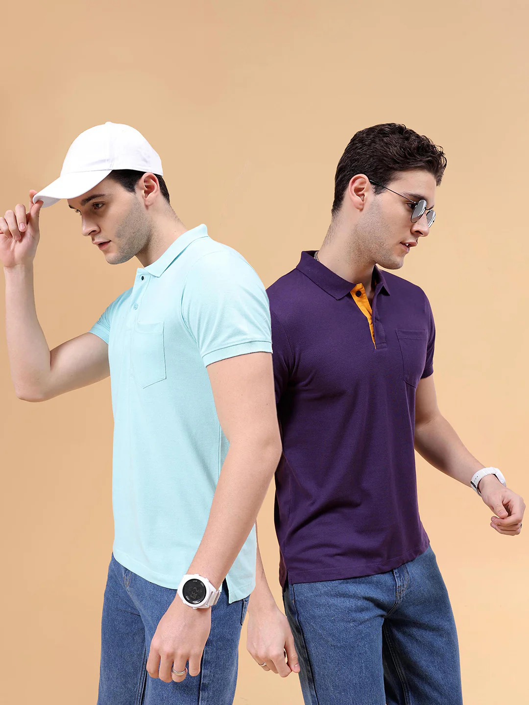 The Indian Garage Co 2 Polo Collar Pockets T-shirt - Image 6