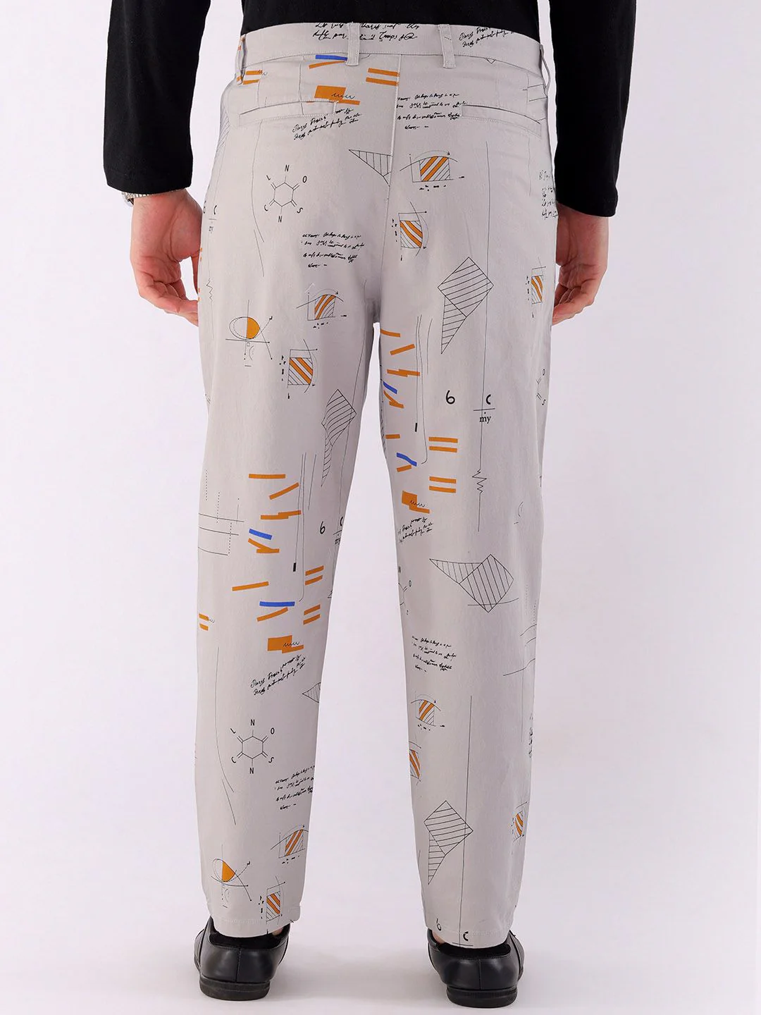 The Indian Garage Co Abstract Printed Cotton Loose Fit Trouser - Image 5