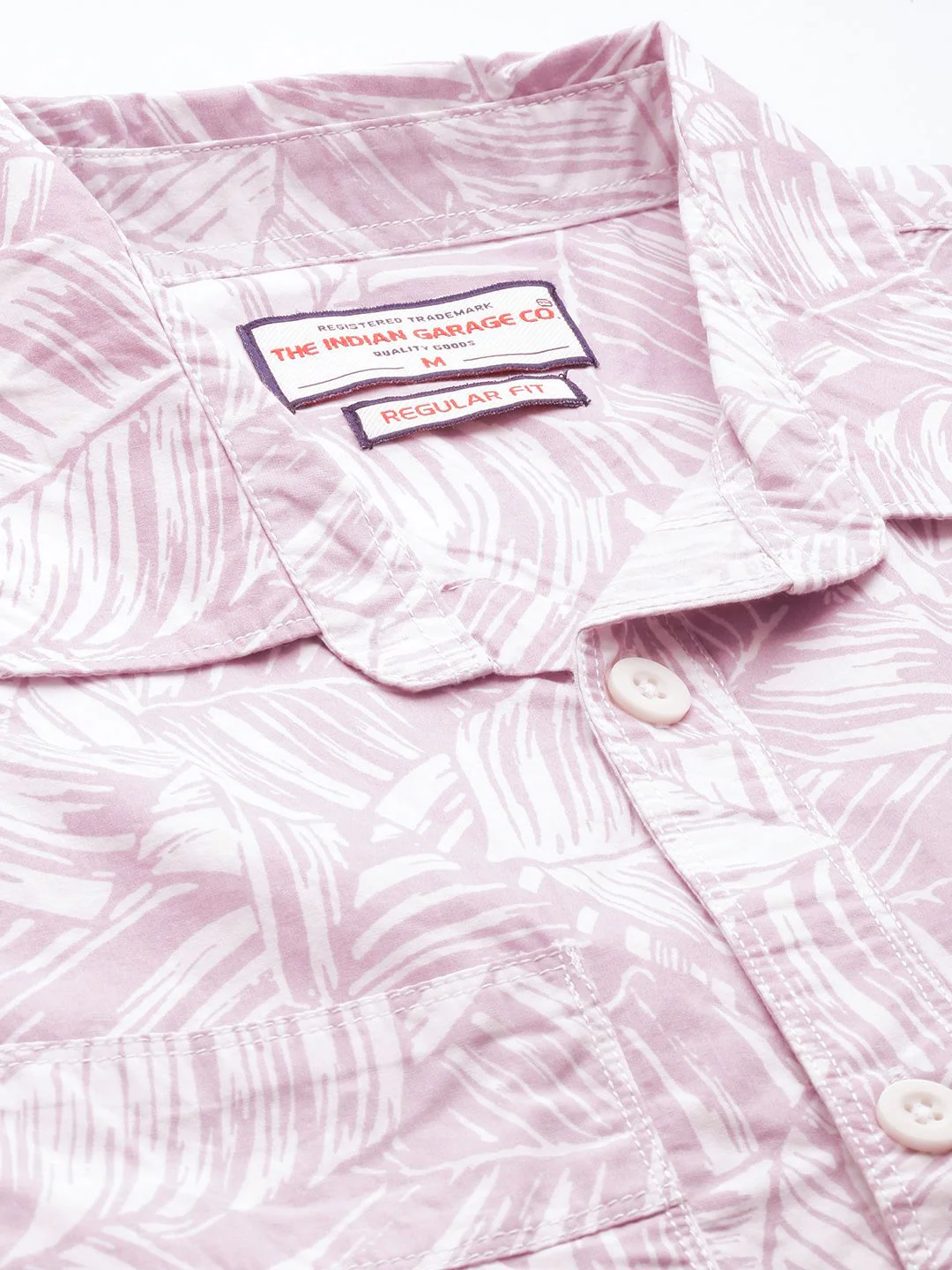 The Indian Garage Co Abstract Printed Pure Cotton Casual Shirt - Image 2