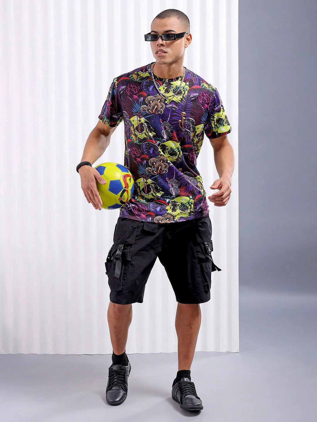The Indian Garage Co Black Conversational Printed Slim Fit T-shirt - Image 4