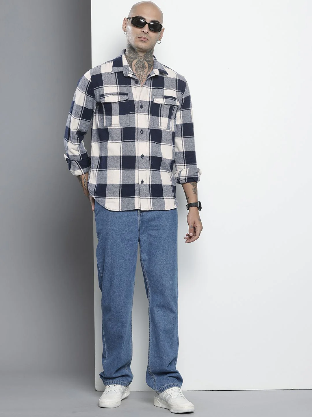 The Indian Garage Co Checked Pure Cotton Casual Shirt - Image 6