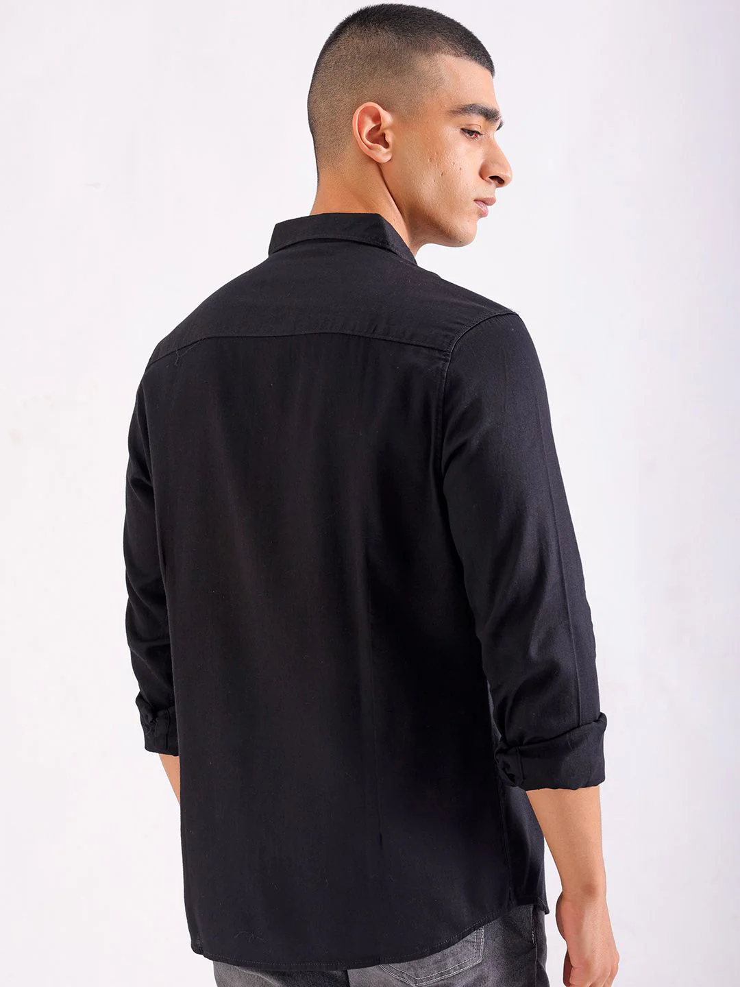 The Indian Garage Co Cotton Slim Fit Opaque Casual Shirt - Image 4