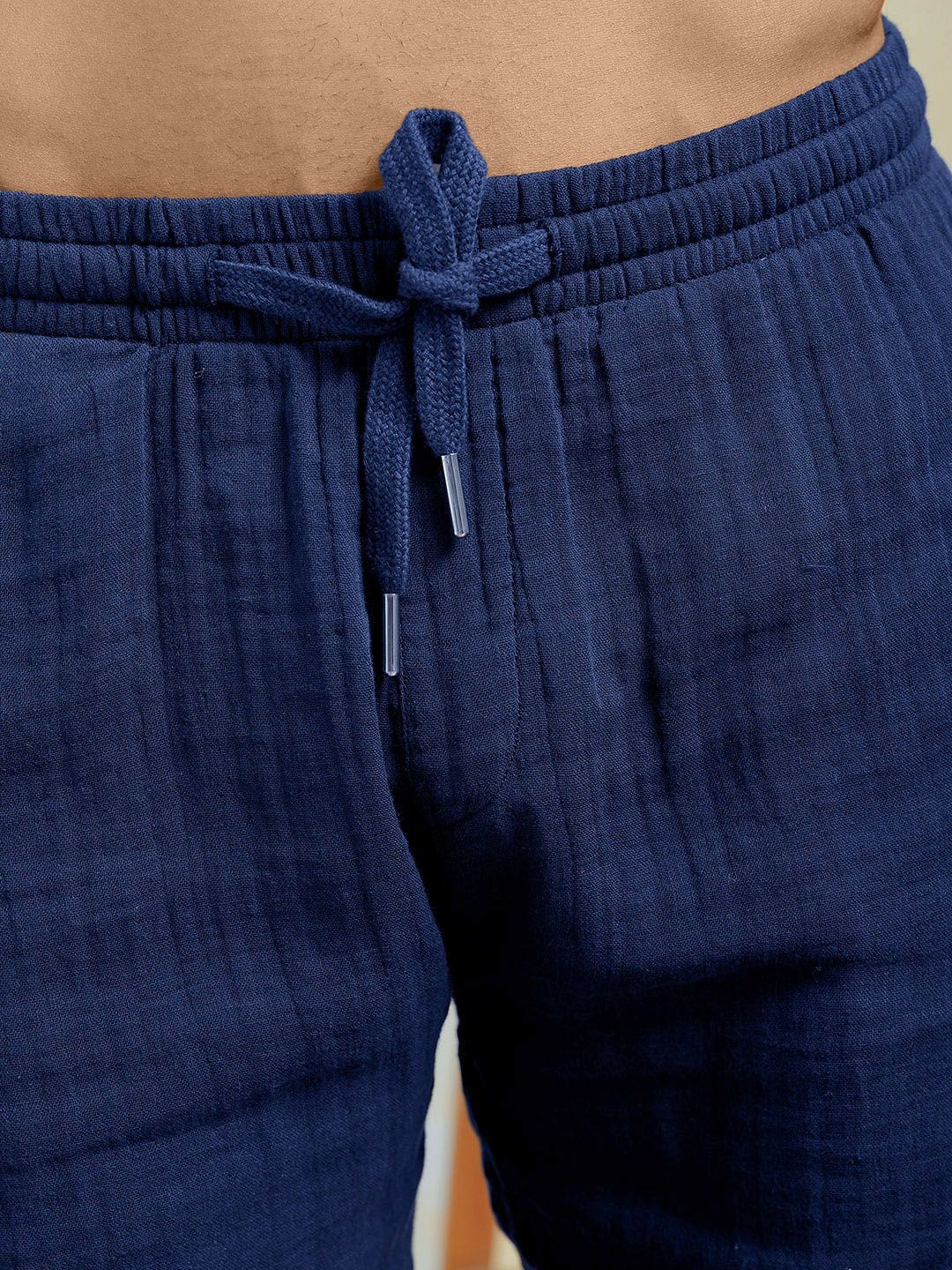 The Indian Garage Co Cuban Collar Pure Cotton Shirt With Shorts - Image 3