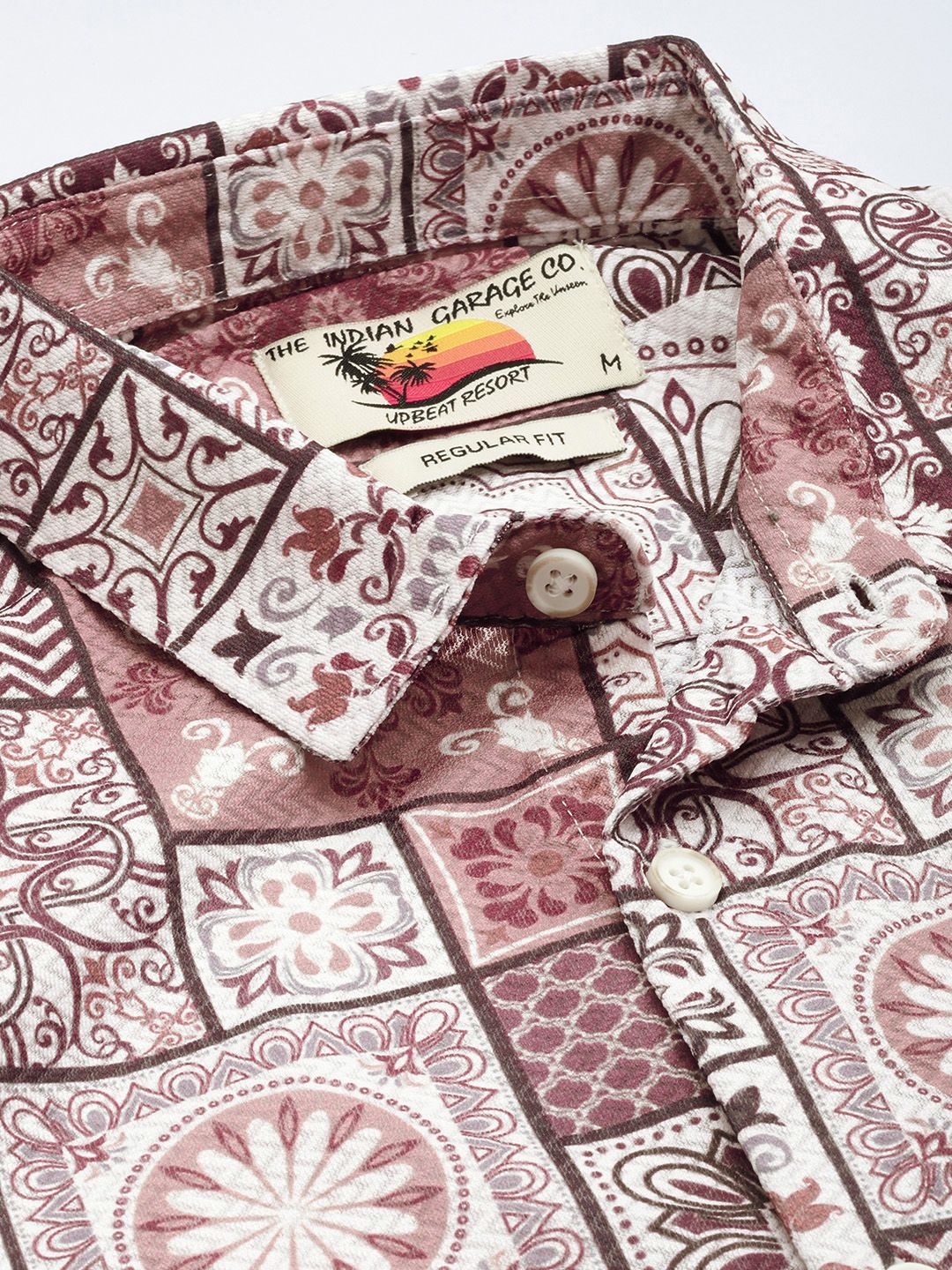 The Indian Garage Co Ethnic Motifs Printed Casual Shirt - Image 2