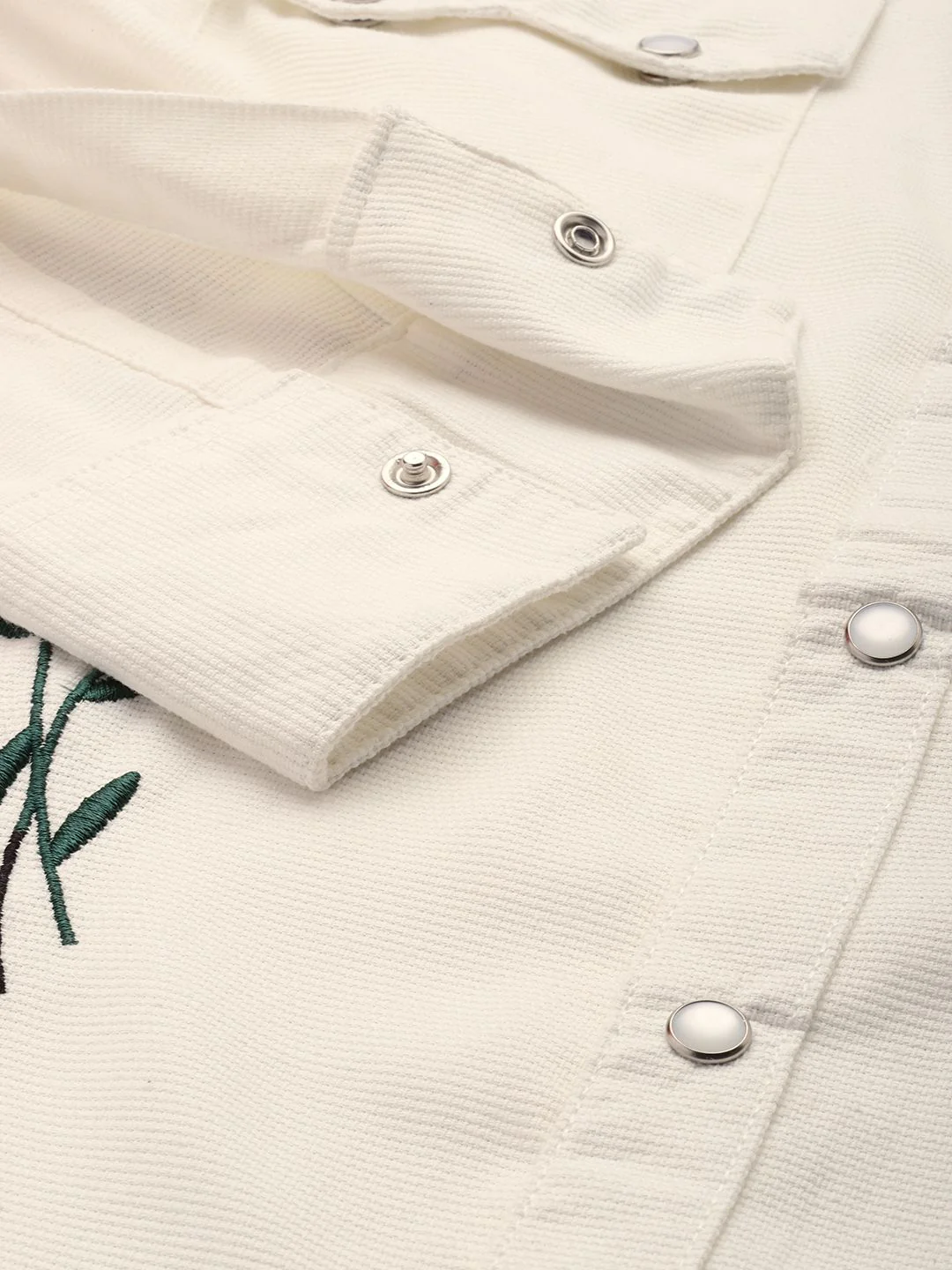 The Indian Garage Co Floral Embroidered Casual Shirt - Image 3