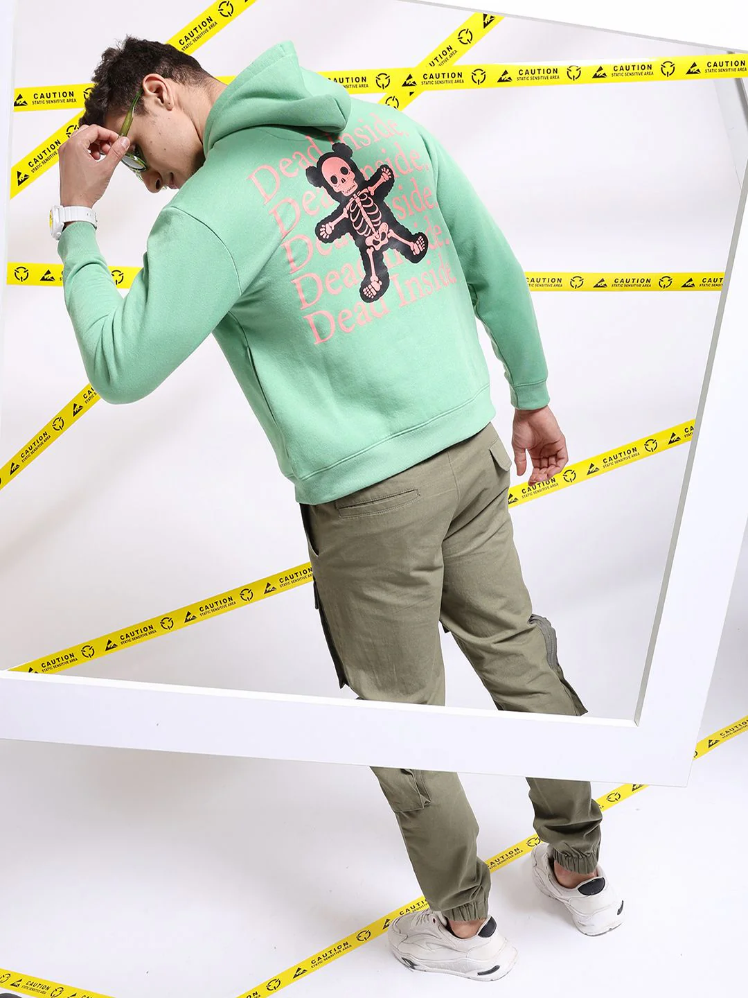 The Indian Garage Co Graphic Printed Hooded Pullover Sweatshirt - Image 6