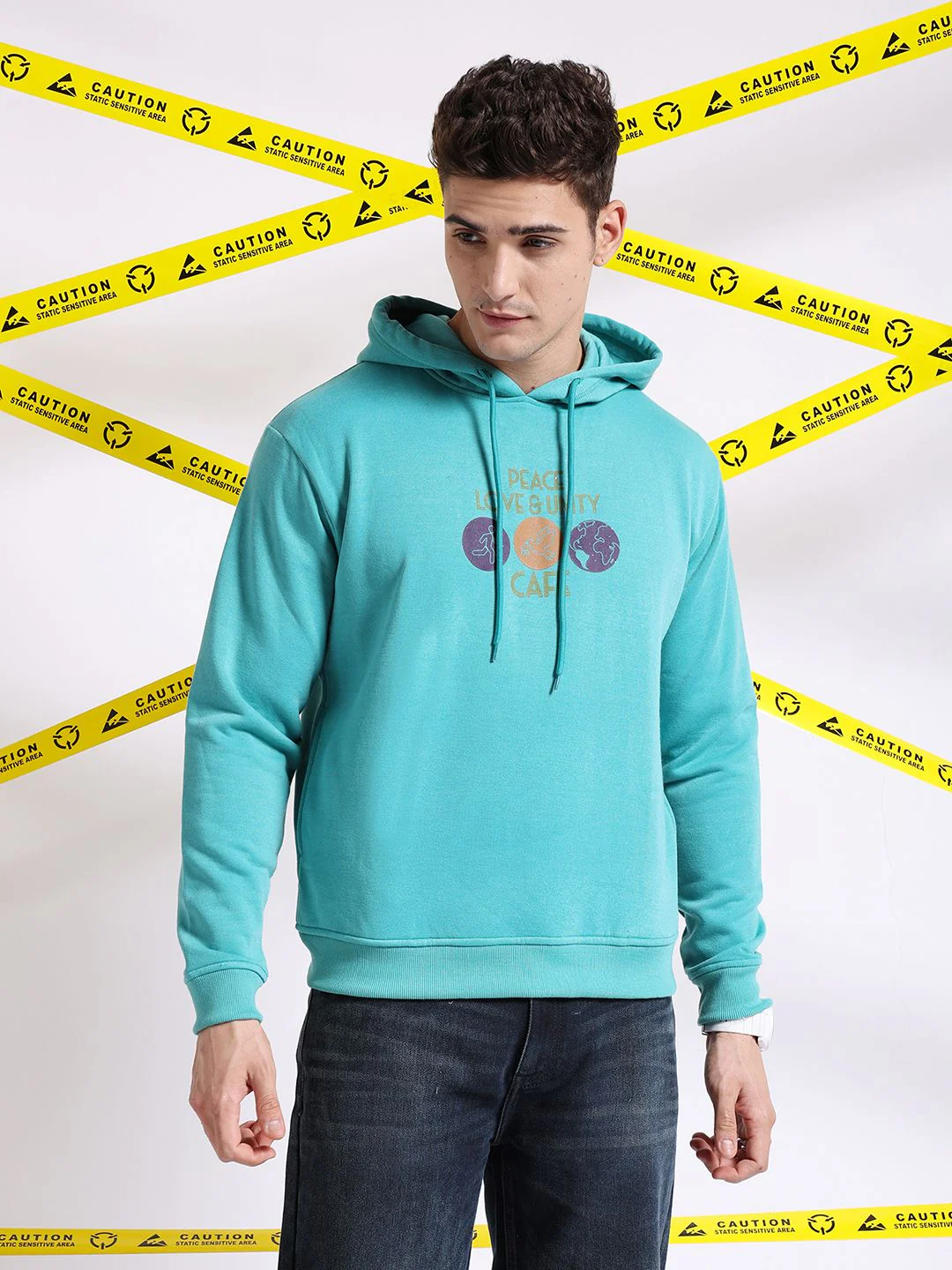 The Indian Garage Co Graphic Printed Hooded Pullover Sweatshirt - Image 3