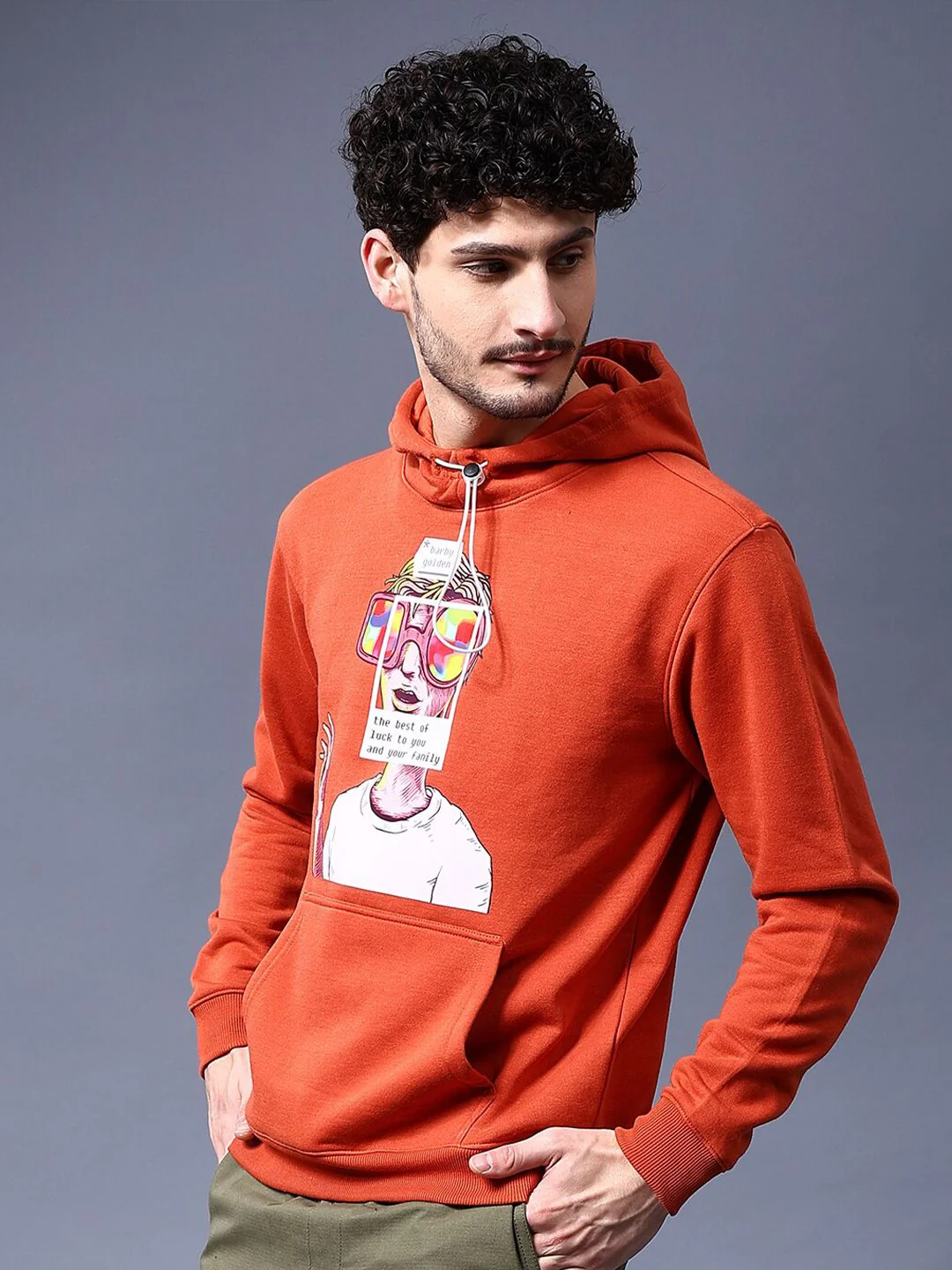 The Indian Garage Co Graphic Printed Hooded Sweatshirt - Image 3