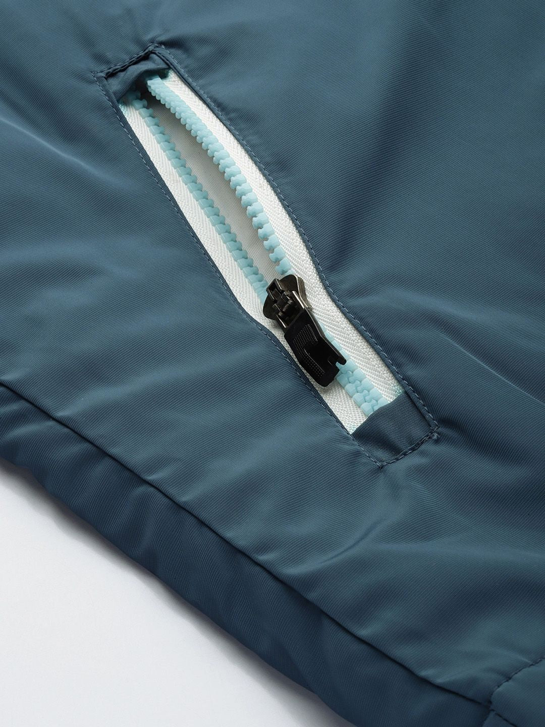 The Indian Garage Co Hooded Slim Fit Bomber Jacket with Zippered Insert Pockets - Image 6