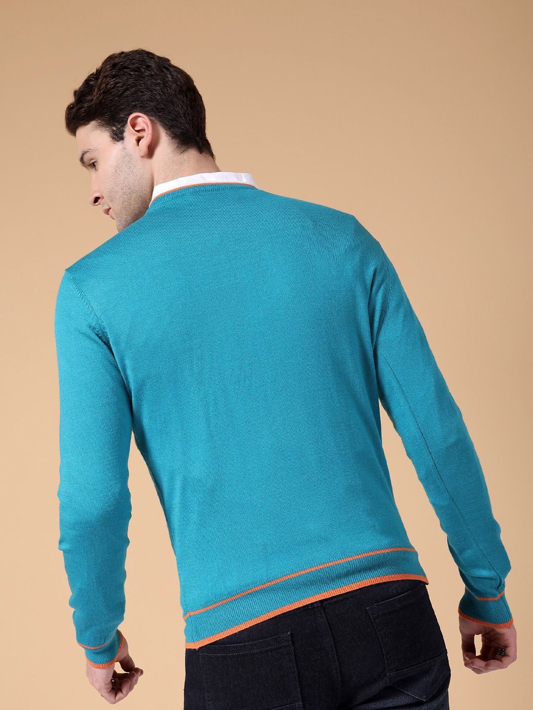 The Indian Garage Co Long Sleeves Acrylic Pullover Sweater - Image 5
